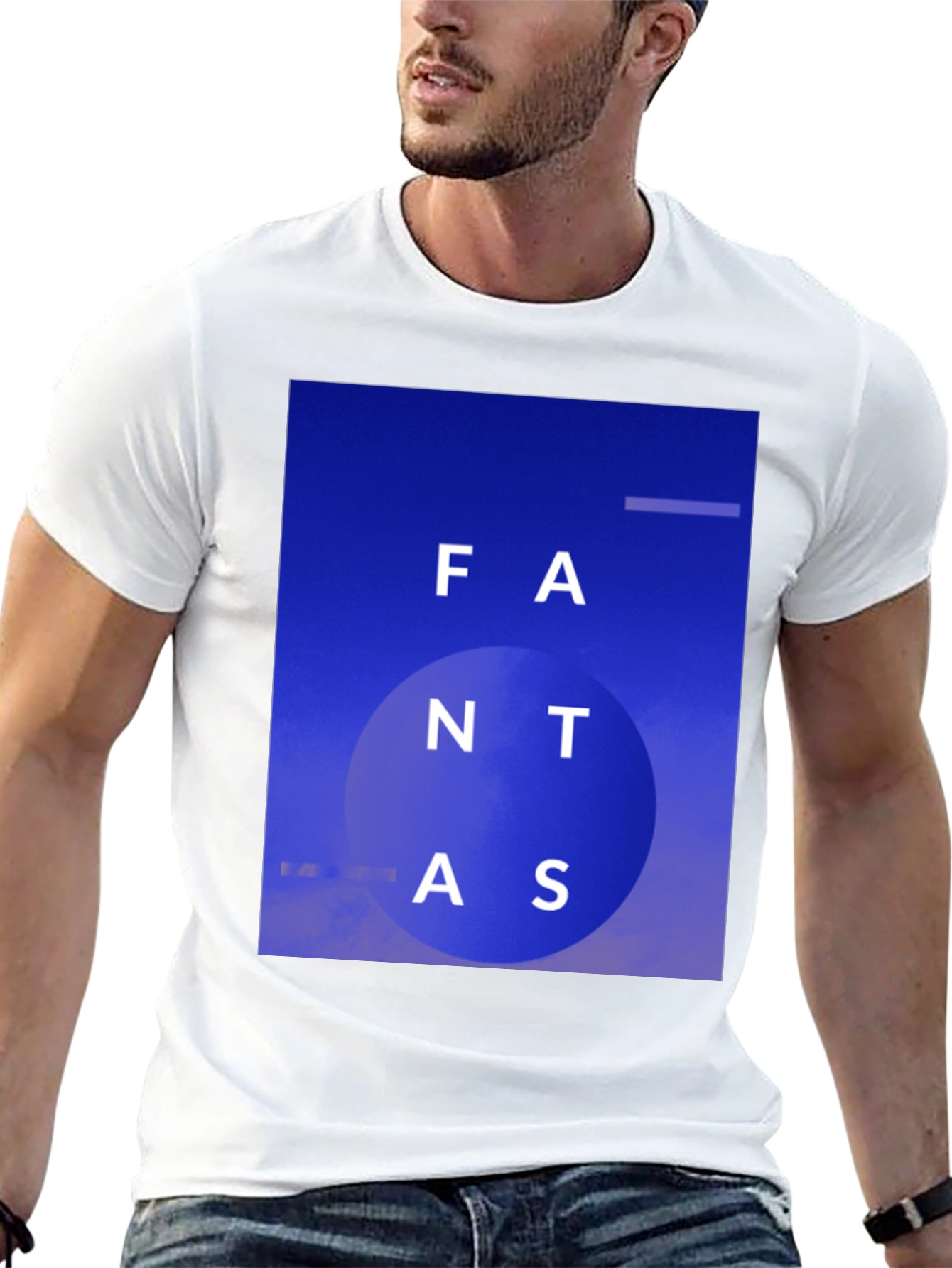 Black Fantastic Blue Graphic Tee view 13