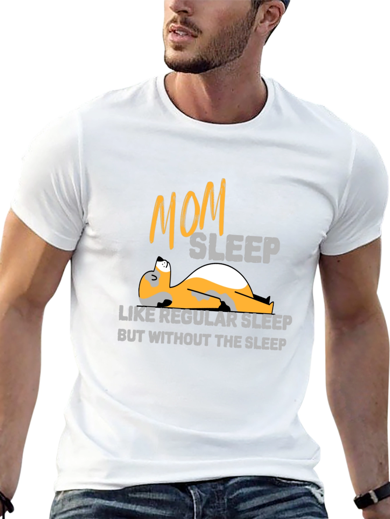 Black Mom Sleep T-Shirt - Regular Sleep Without the Sleep view 13