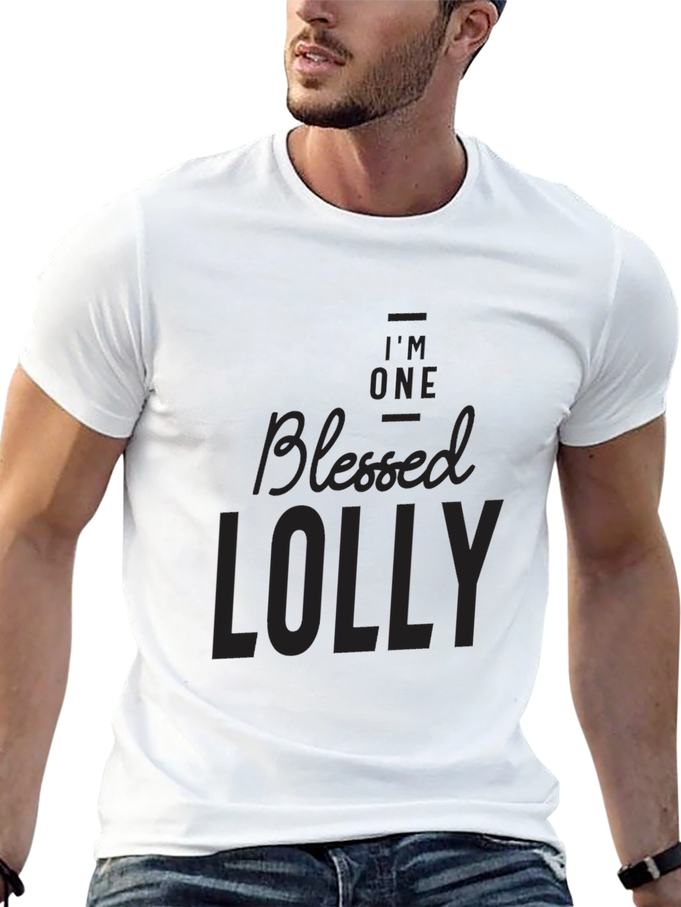 Black Blessed Lolly Black Graphic Tee view 13