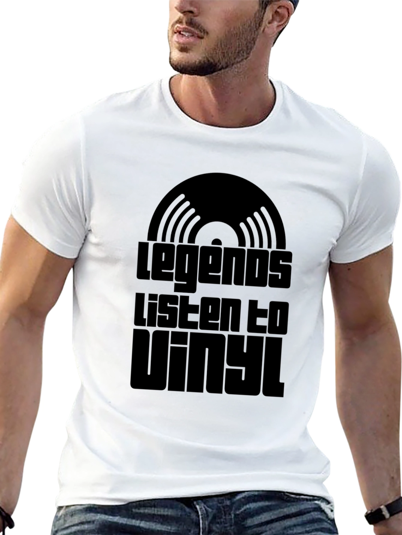 Black Legends Listen to Vinyl T-Shirt view 13