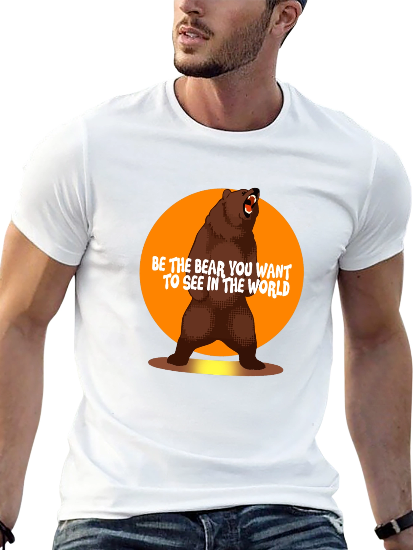 Black Be the Bear T-Shirt - Inspirational Graphic Tee view 13