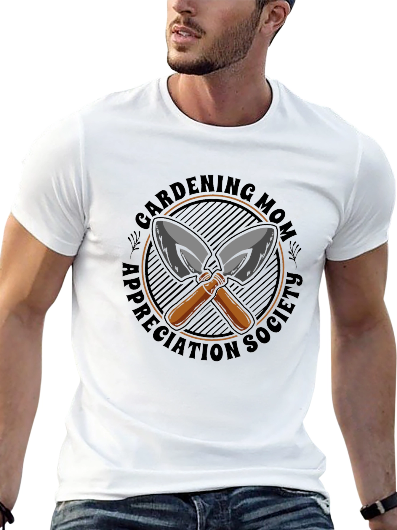 Black Gardening Mom T-Shirt view 13