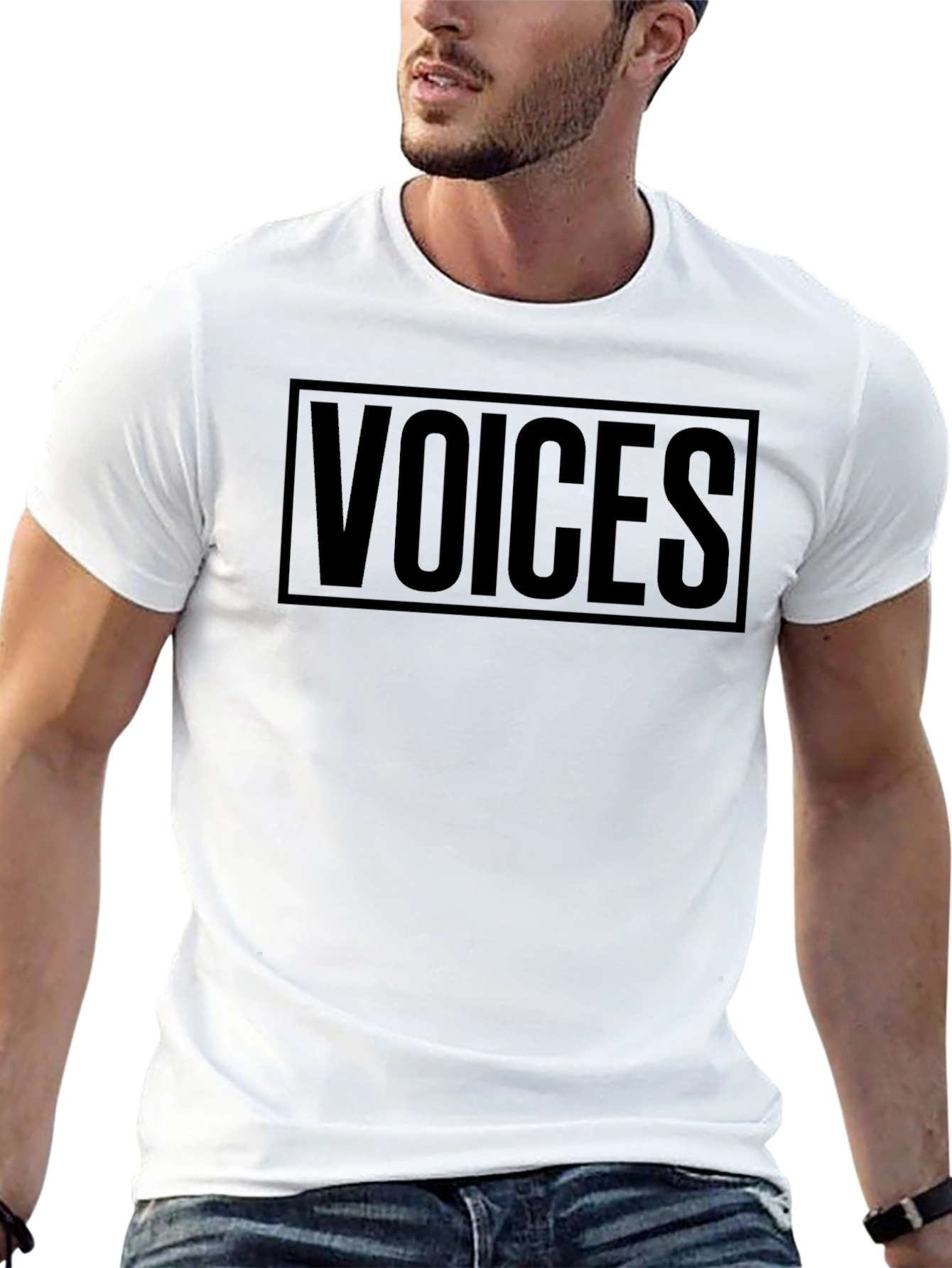Black Voices Graphic T-Shirt - Black, Short Sleeve view 13