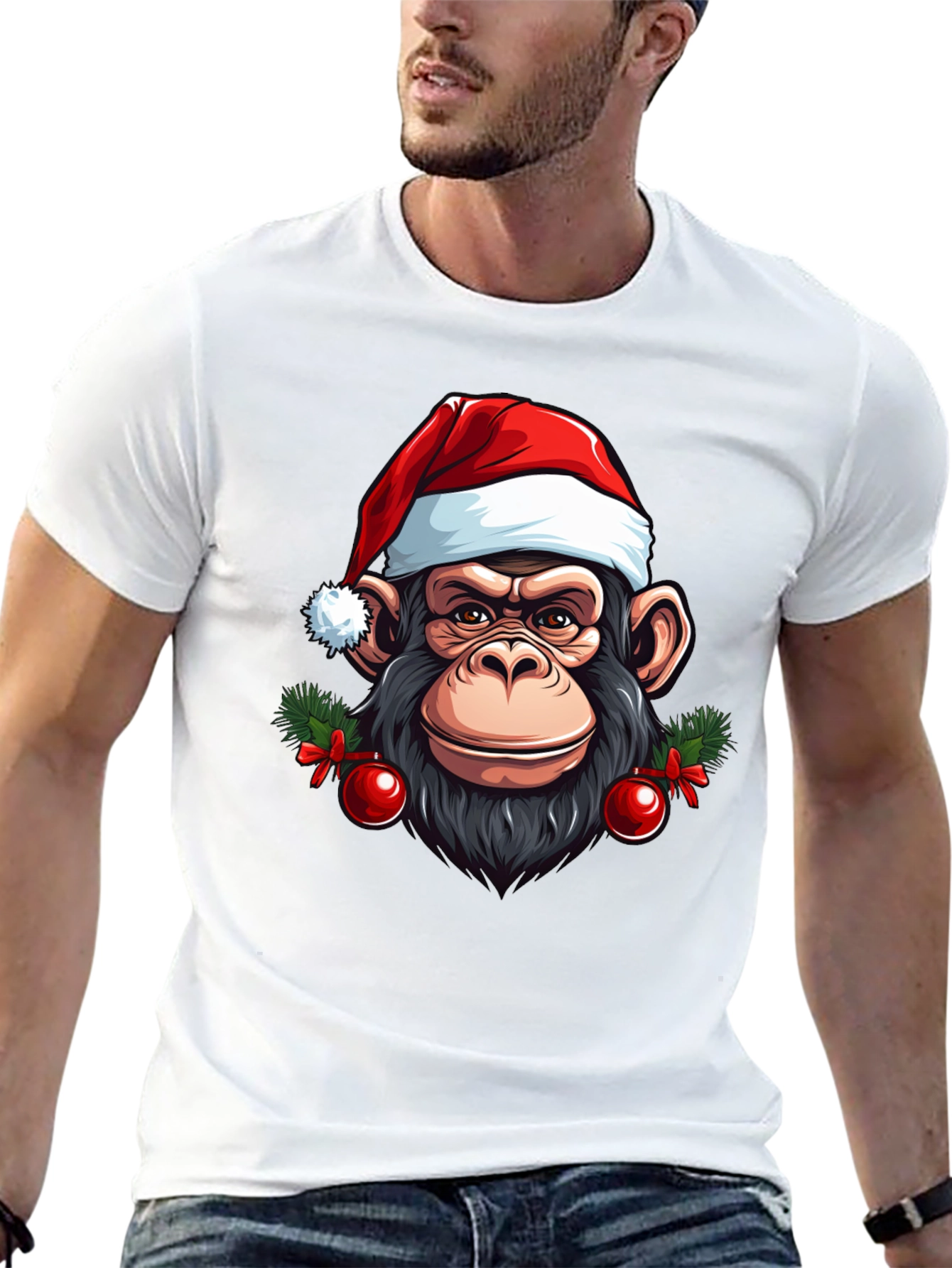 Festive Monkey Graphic Tee - 13