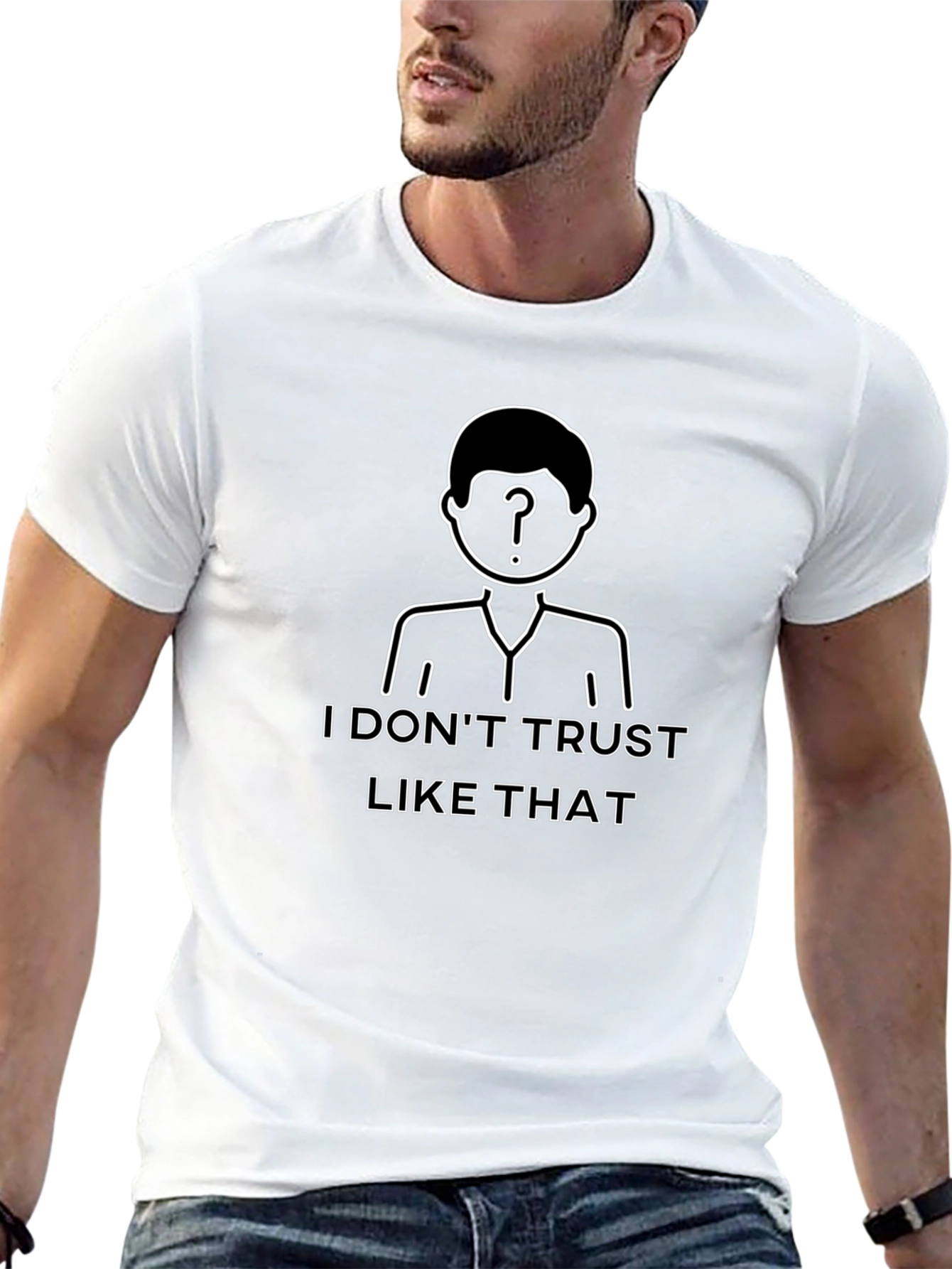 Black I Don't Trust Like That Graphic T-Shirt view 13