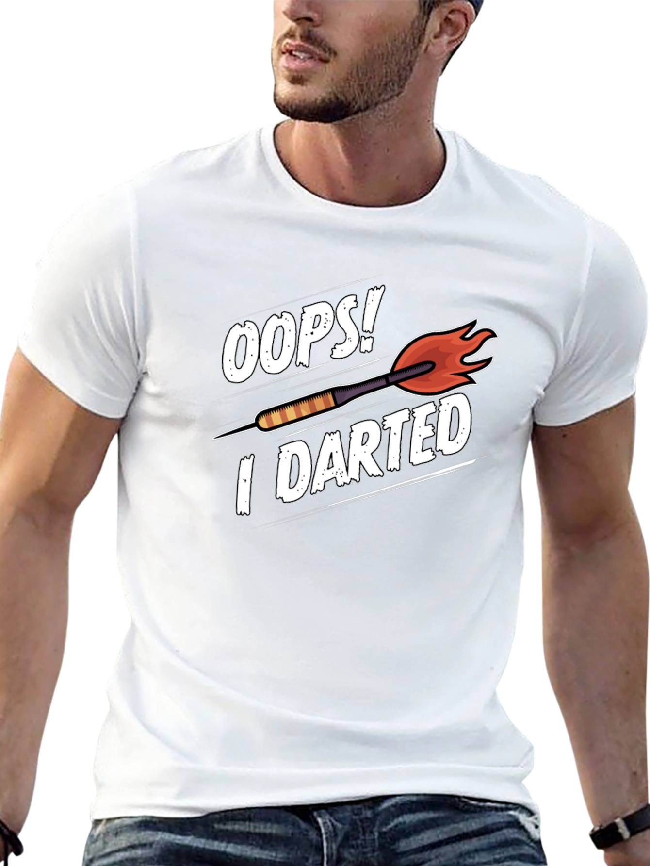 Black Oops! I Darted Funny Dart T-Shirt view 13