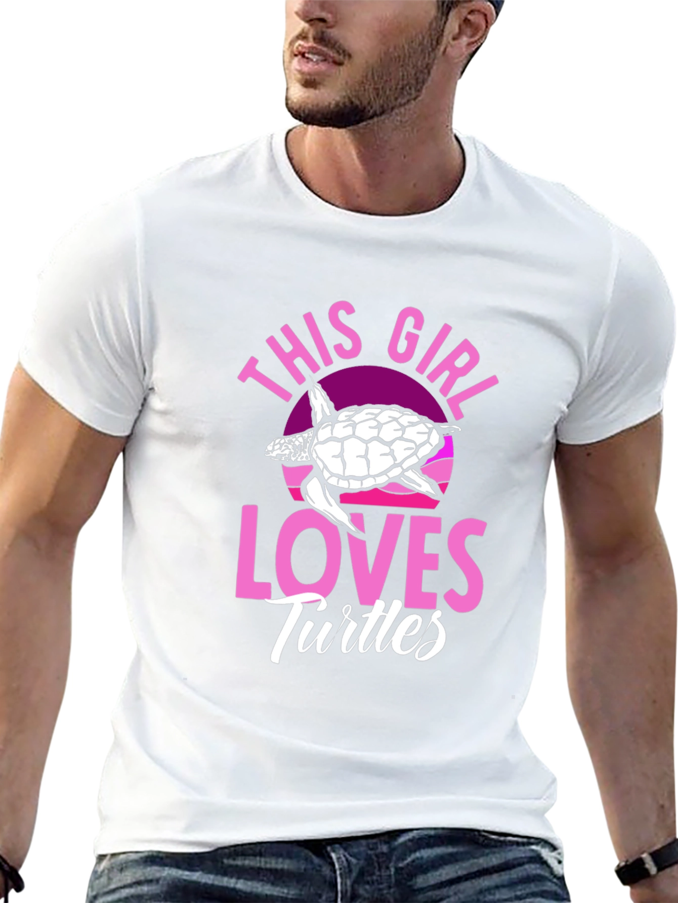 Black This Girl Loves Turtles T-Shirt - Black view 13