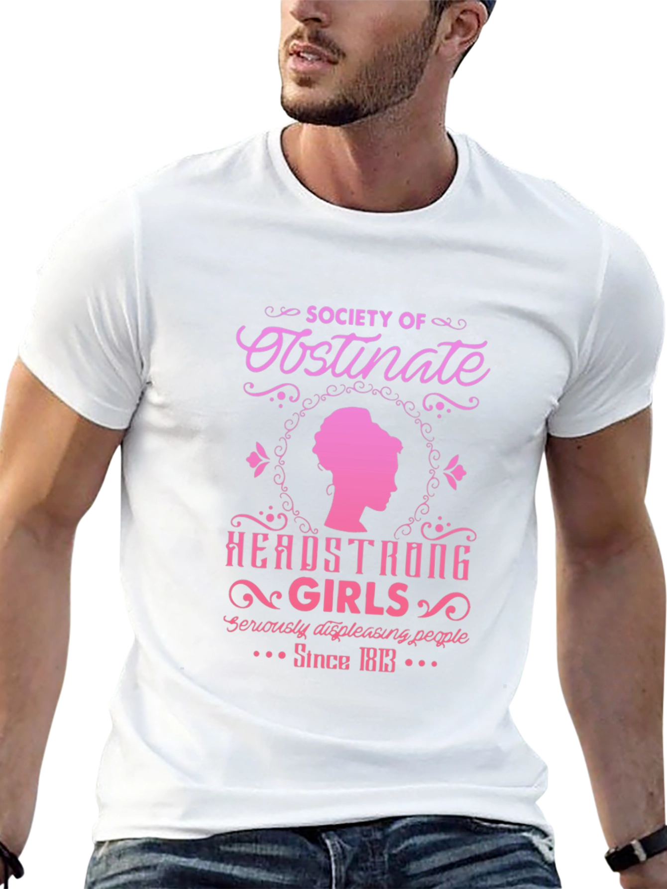 Black Obstinate Headstrong Girls T-Shirt view 13