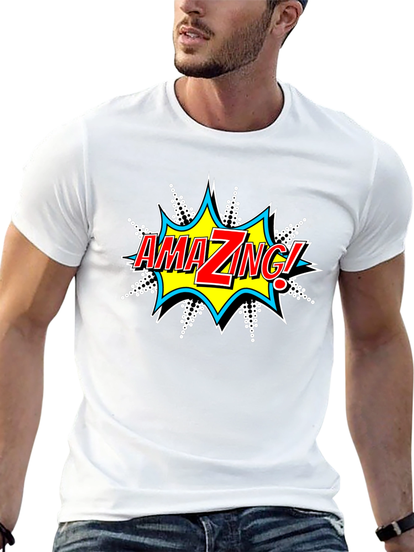 Amazing Comic Style Graphic T-Shirt - 13