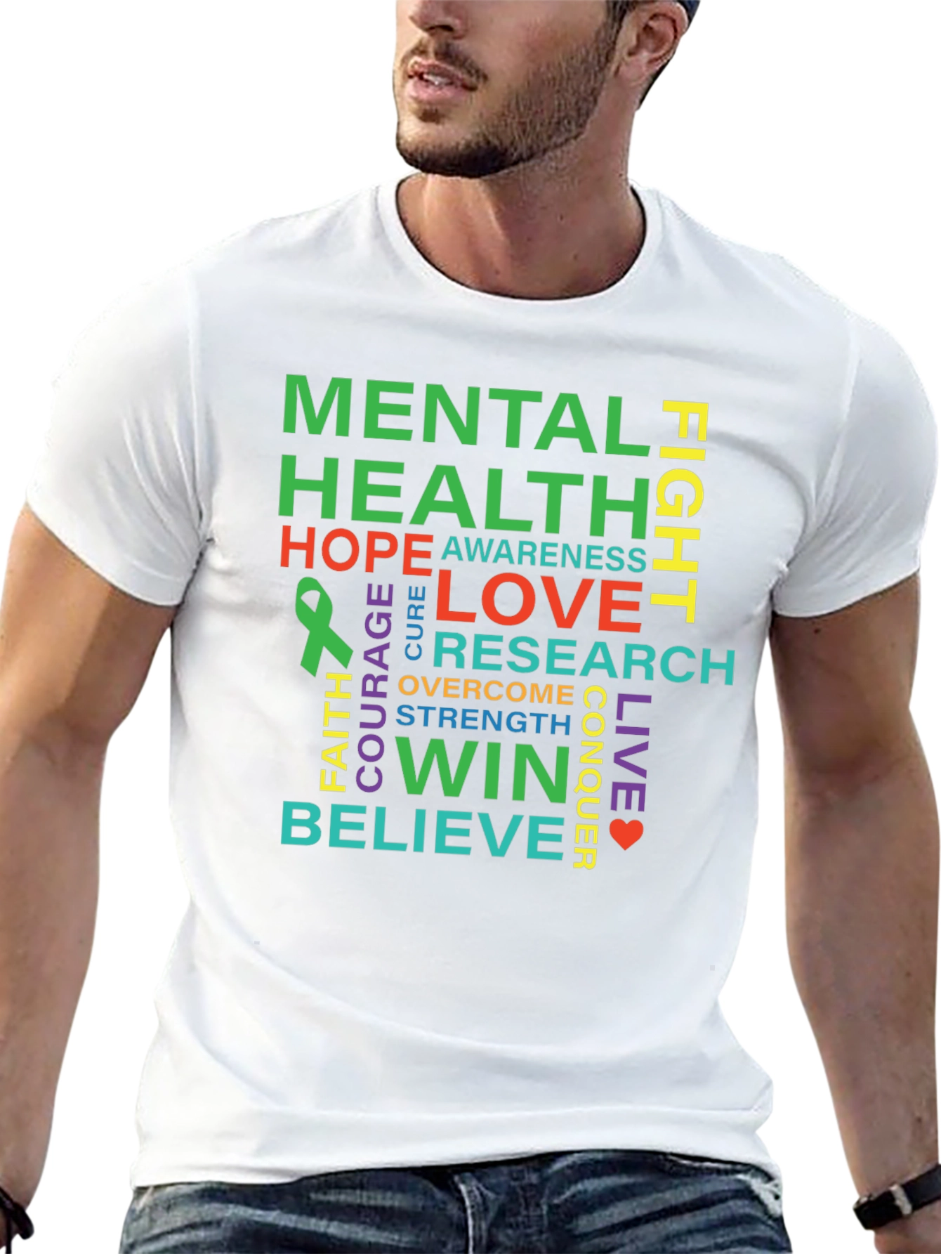 Black Mental Health Awareness T-Shirt view 13