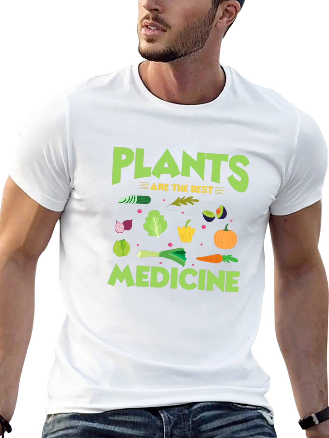 Black Plants Are The Best Medicine Graphic T-Shirt view 13