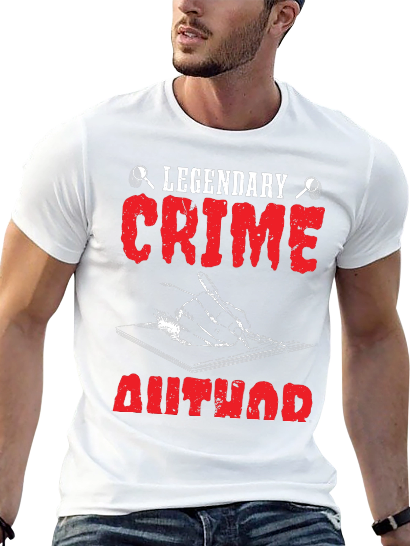 Legendary Crime Author T-Shirt - Detective Novelist Tee - 13