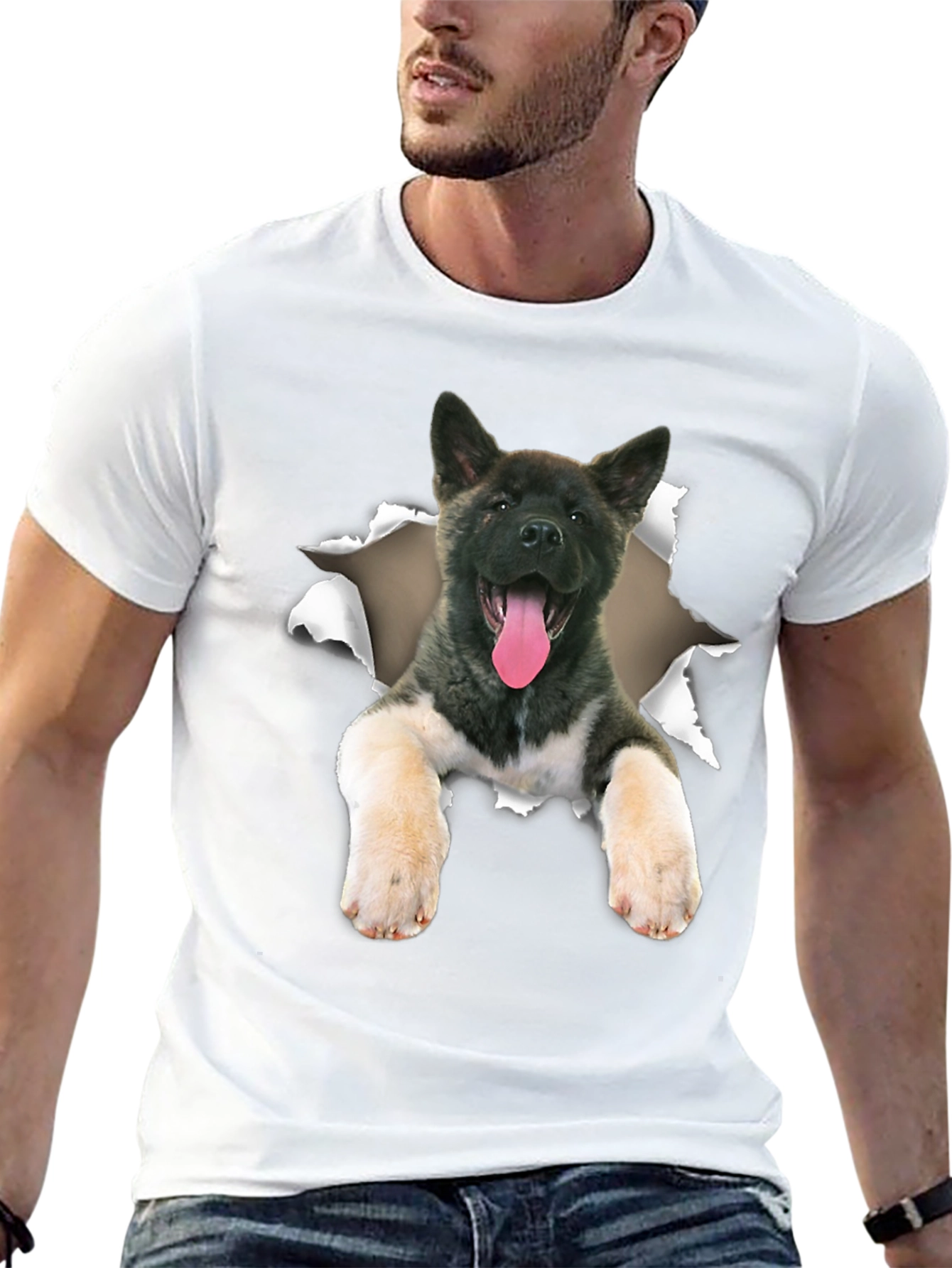 Black Dog Graphic Black T-Shirt view 13