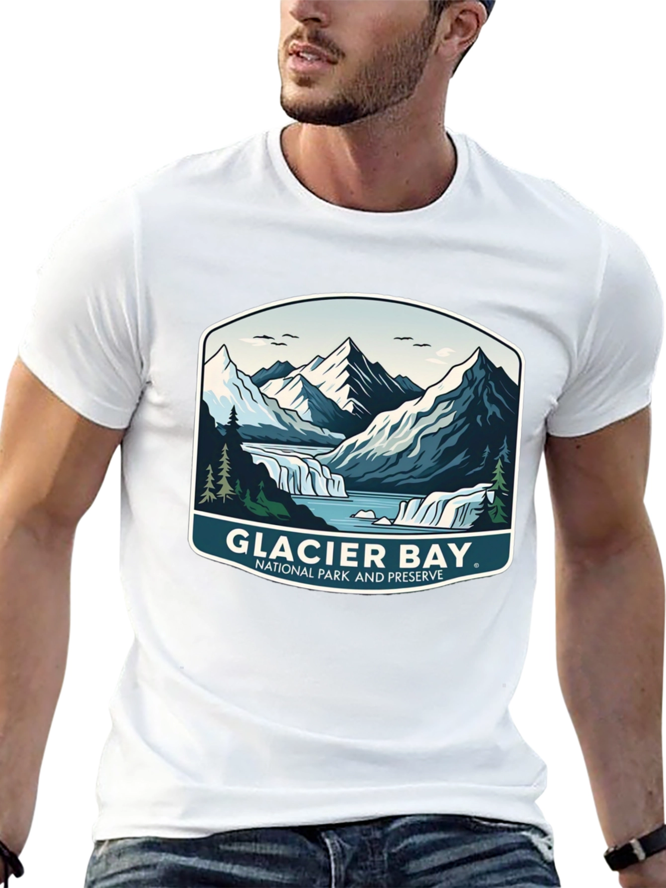 Black Glacier Bay National Park T-Shirt view 13