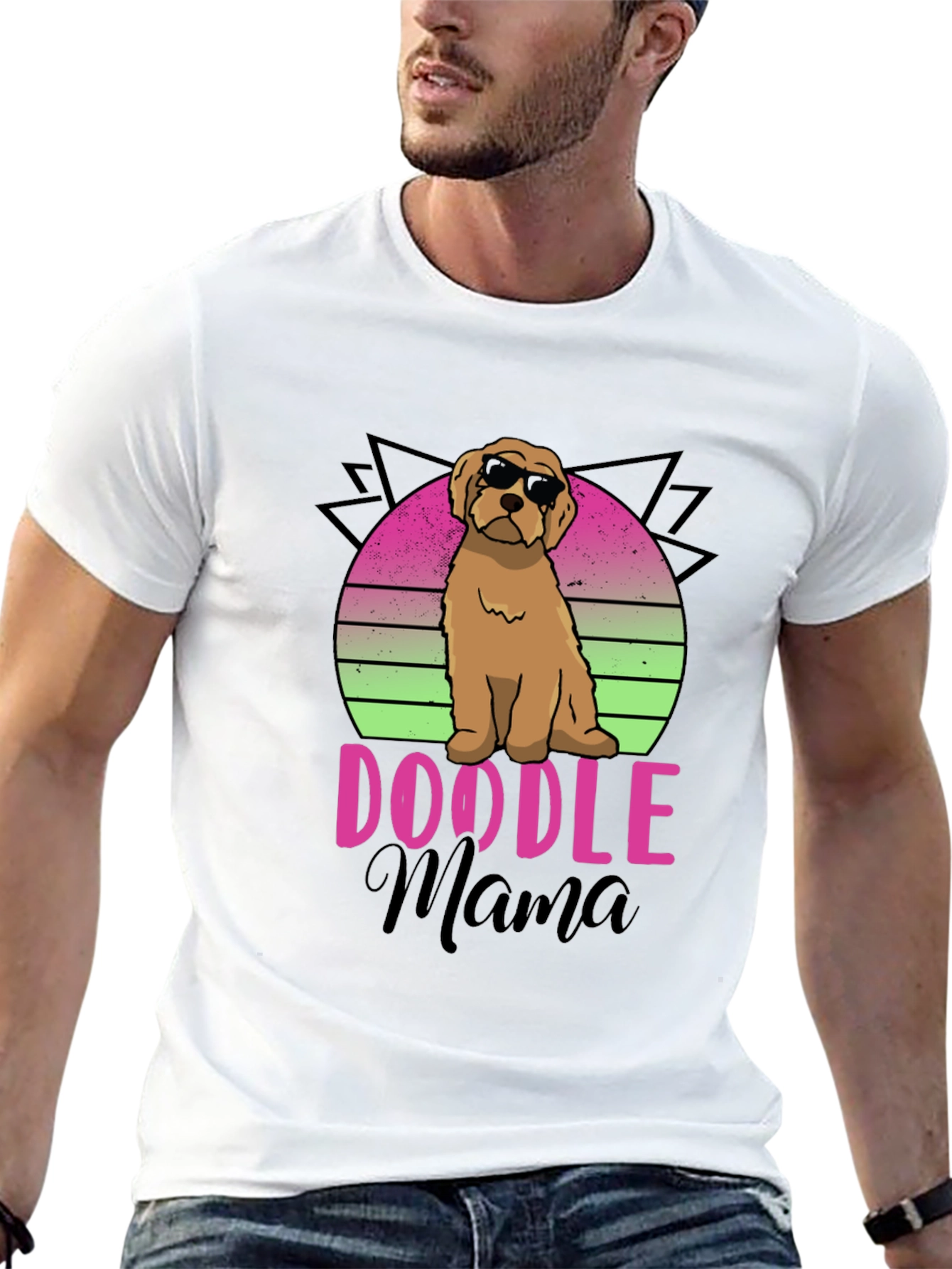 Black Doodle Mama T-Shirt - Cute Dog Lover Tee view 13