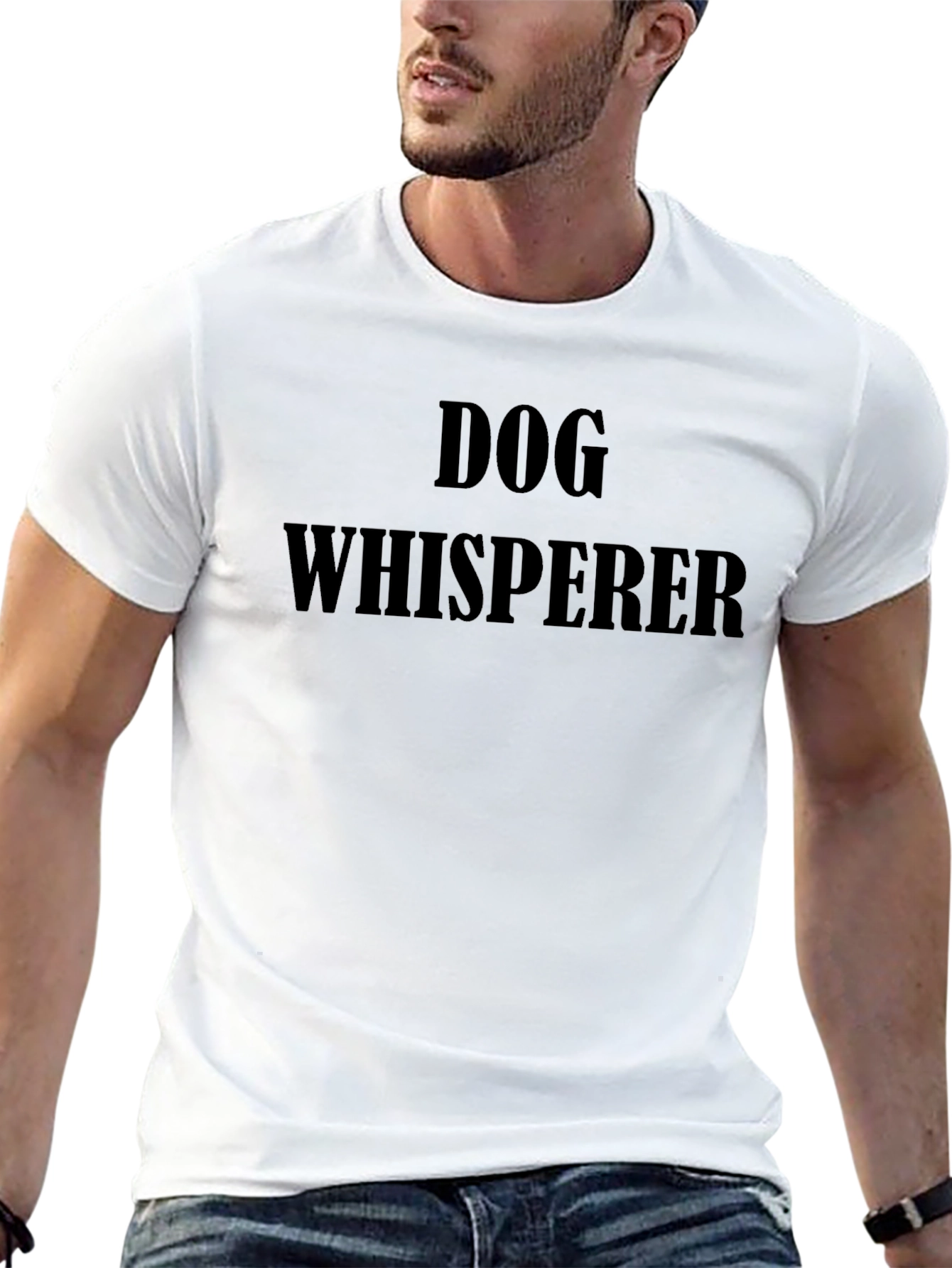 Black Dog Whisperer Graphic Tee - Men's Casual T-Shirt view 13