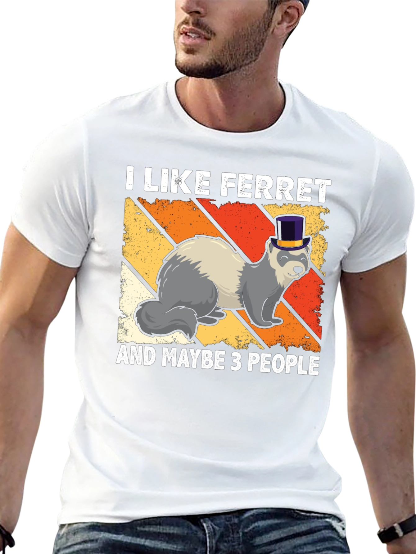 Black I Like Ferrets T-Shirt Funny Pet Lover Tee view 13