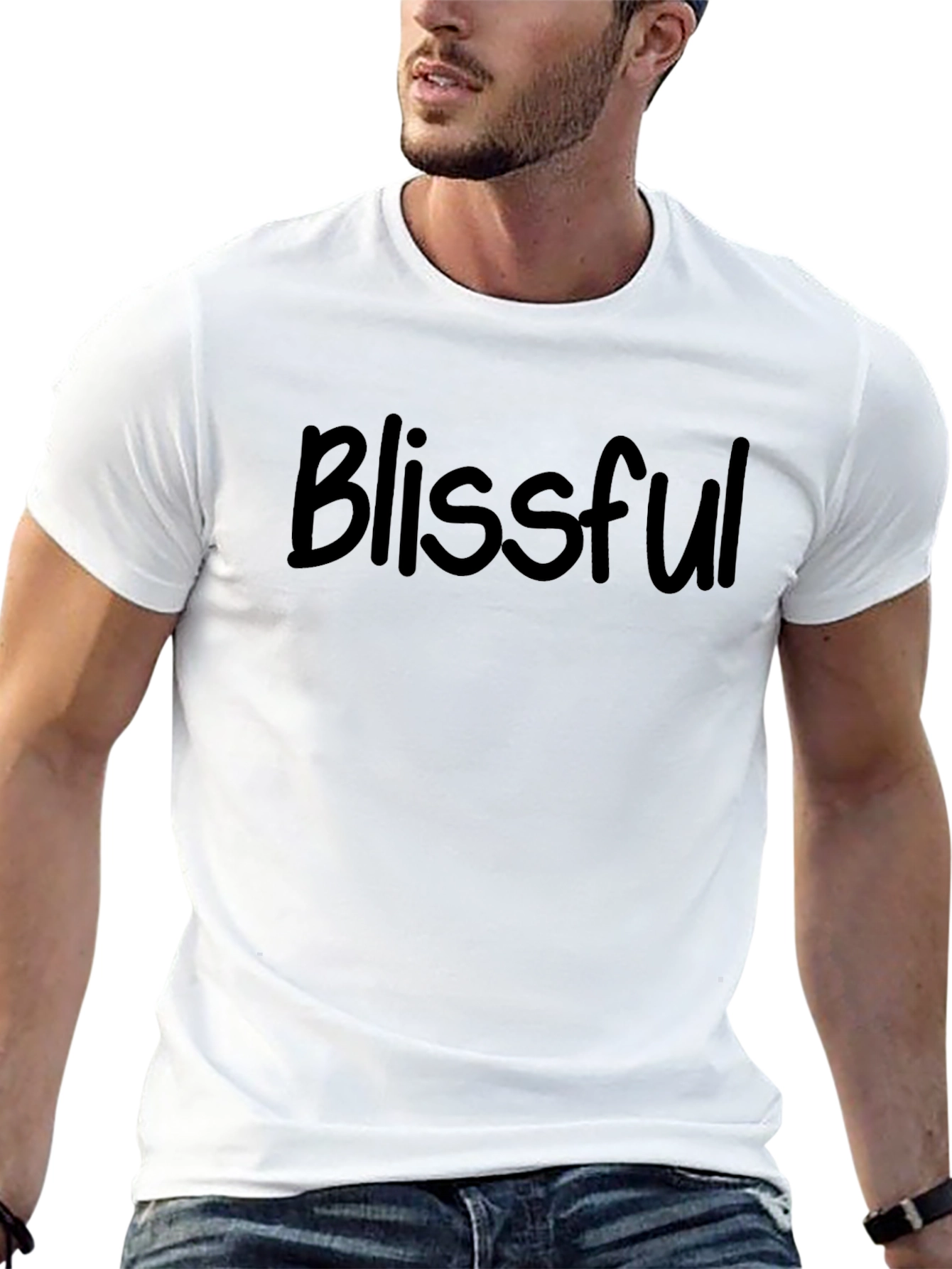 Black Blissful Black T-Shirt - Stylish & Comfortable view 13
