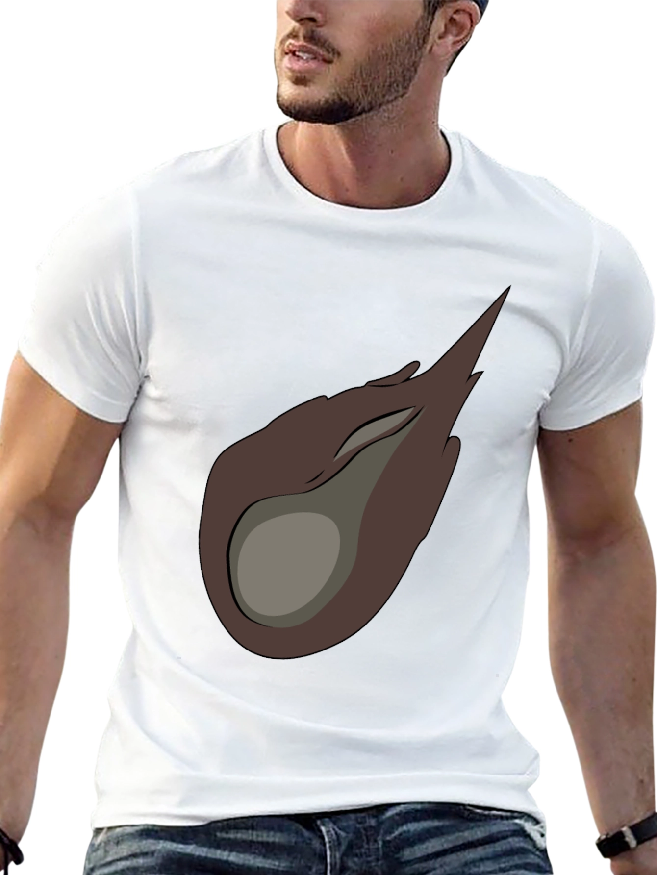 Black Meteor Graphic Tee - Black Cotton Casual T-Shirt view 13