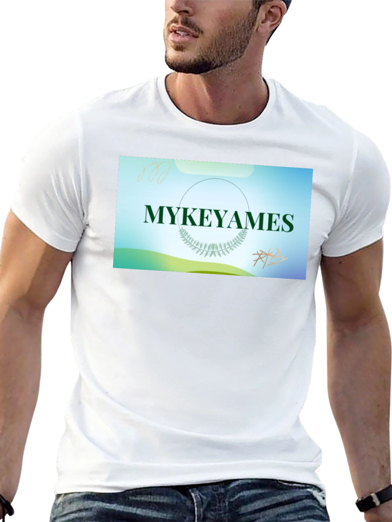Black Mykeyames Graphic Tee - Trendy Casual Wear view 13