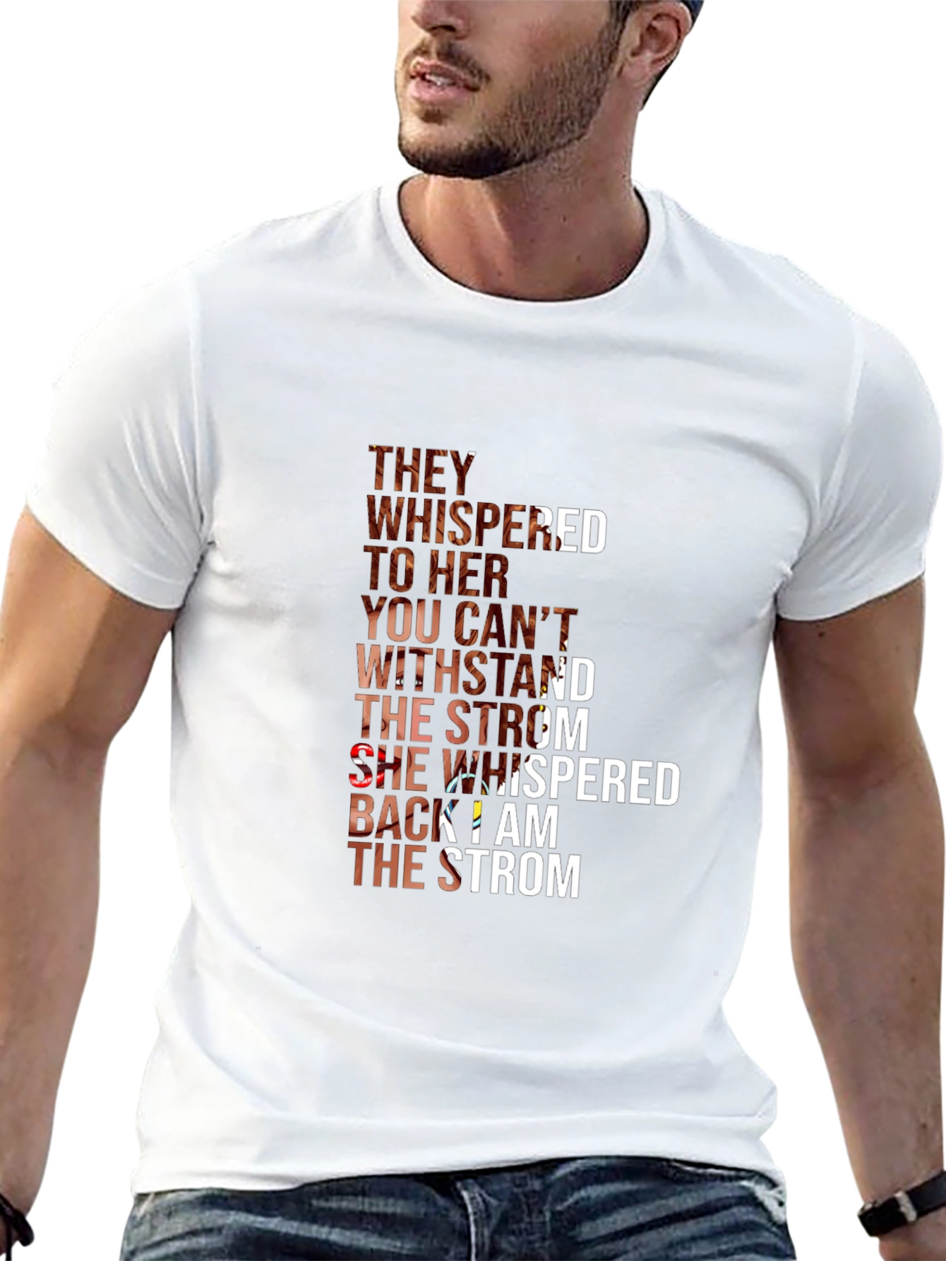 Black Empowering 'I Am The Storm' Graphic Tee view 13