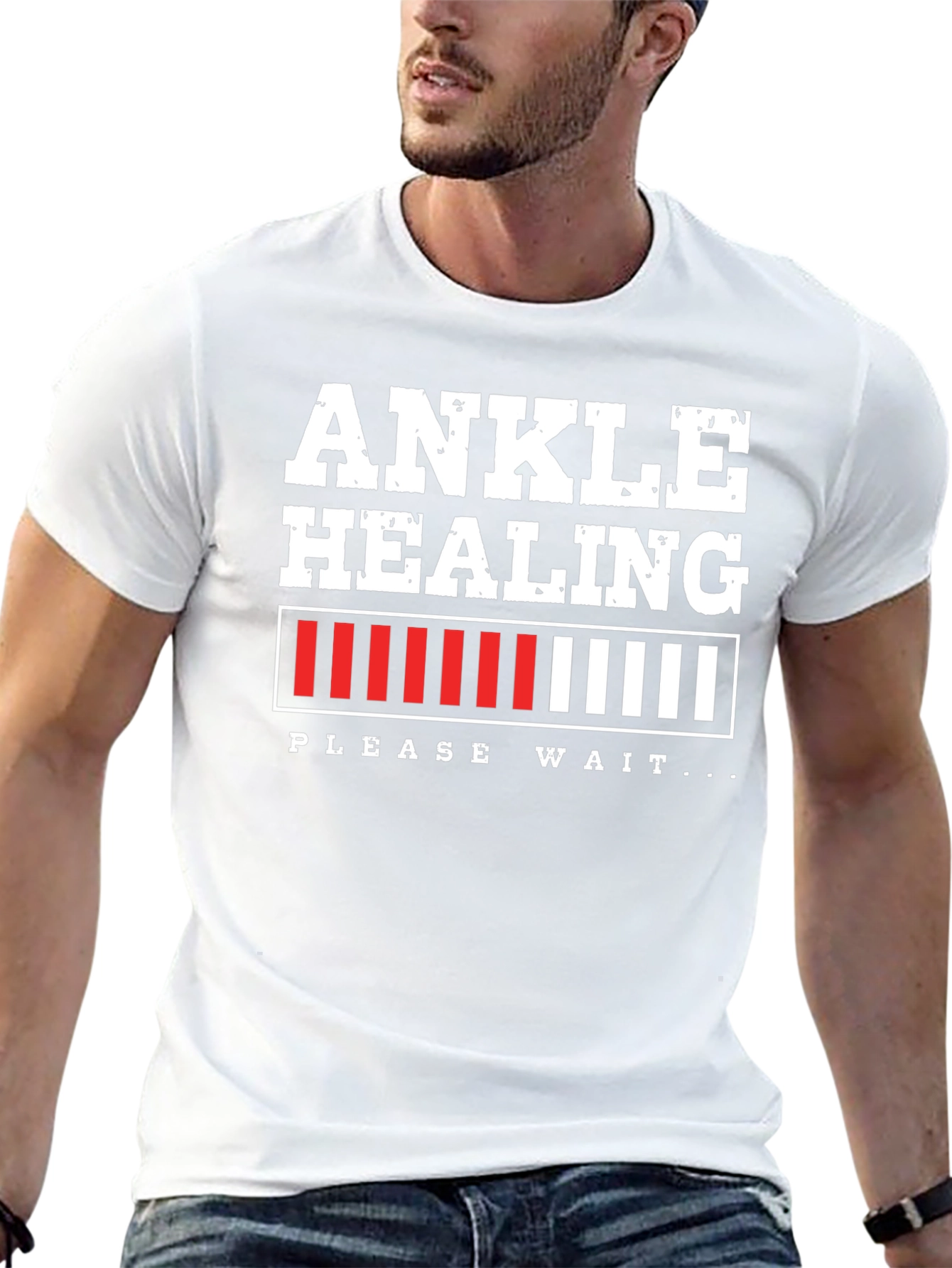 Black Ankle Healing Loading T-Shirt view 13