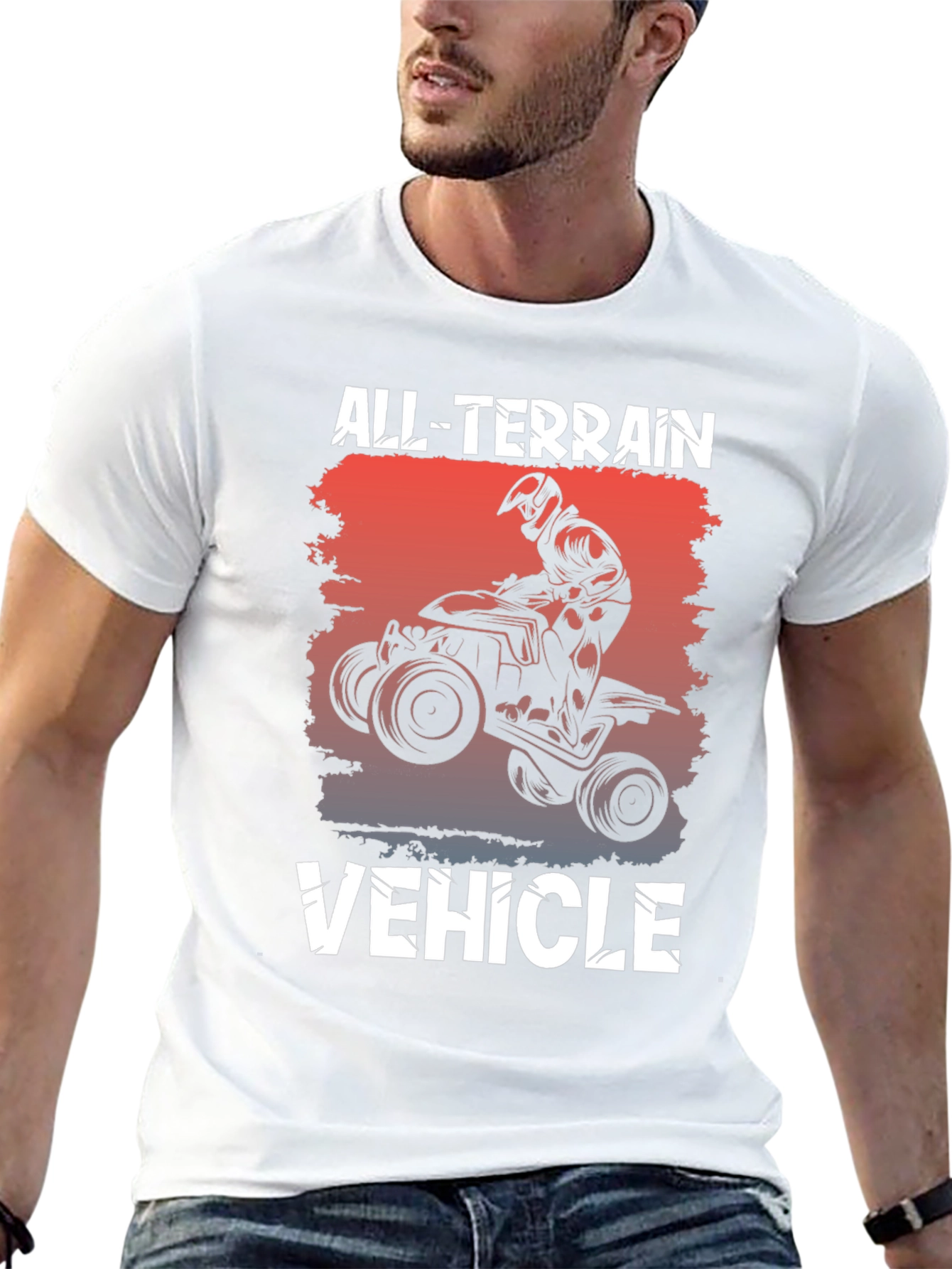 Black All Terrain Vehicle T-Shirt view 13
