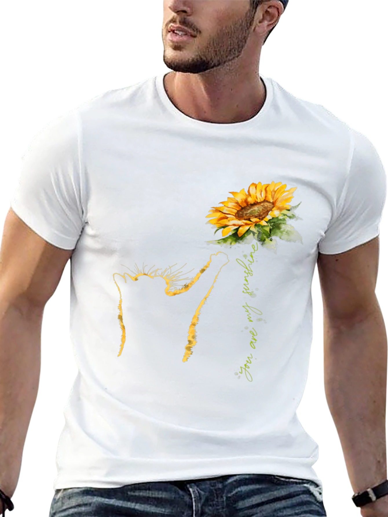 Black Cat Sunflower T-Shirt - You Are My Sunshine Tee view 13