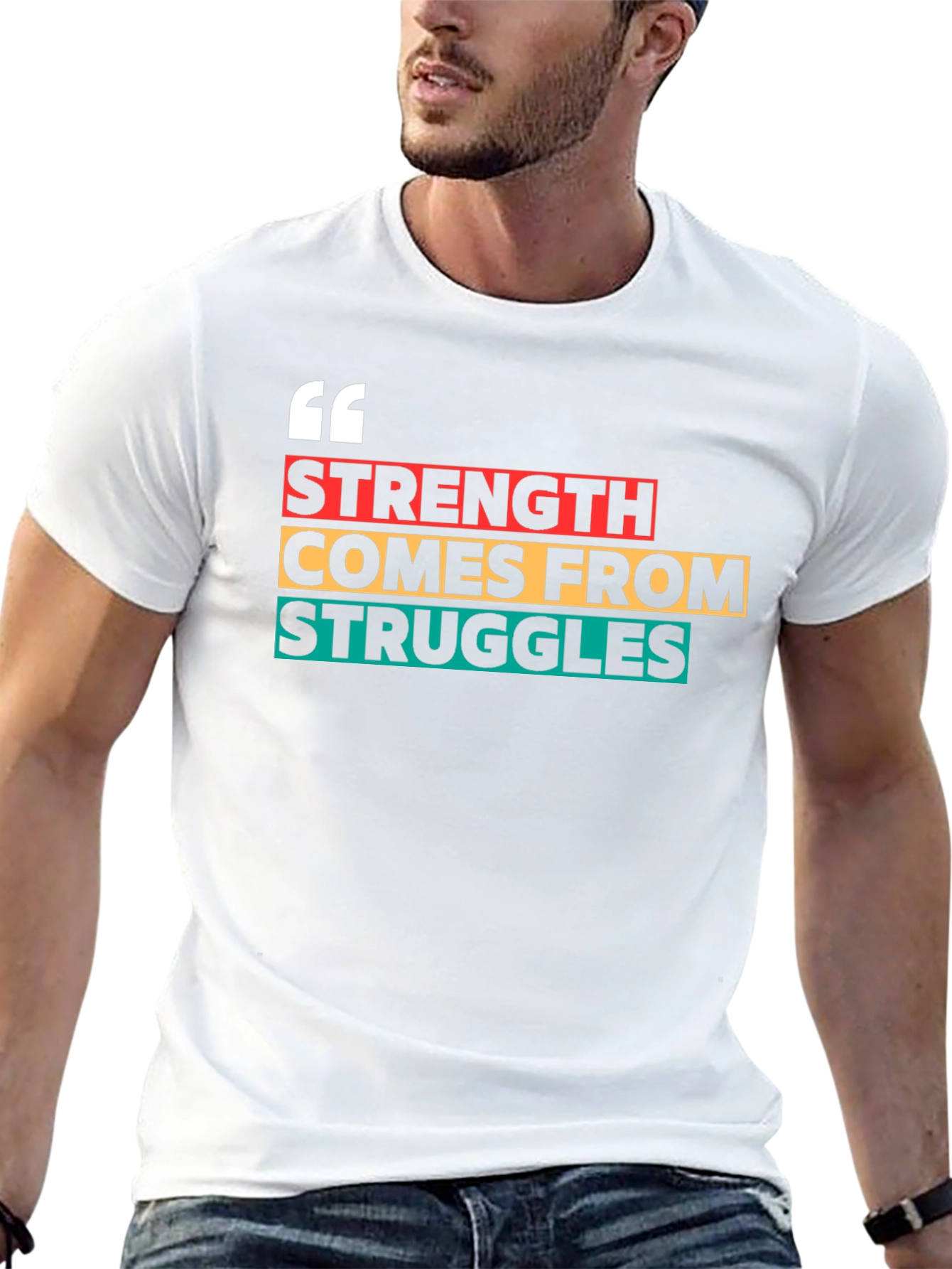 Black Strength from Struggles Graphic Tee view 13