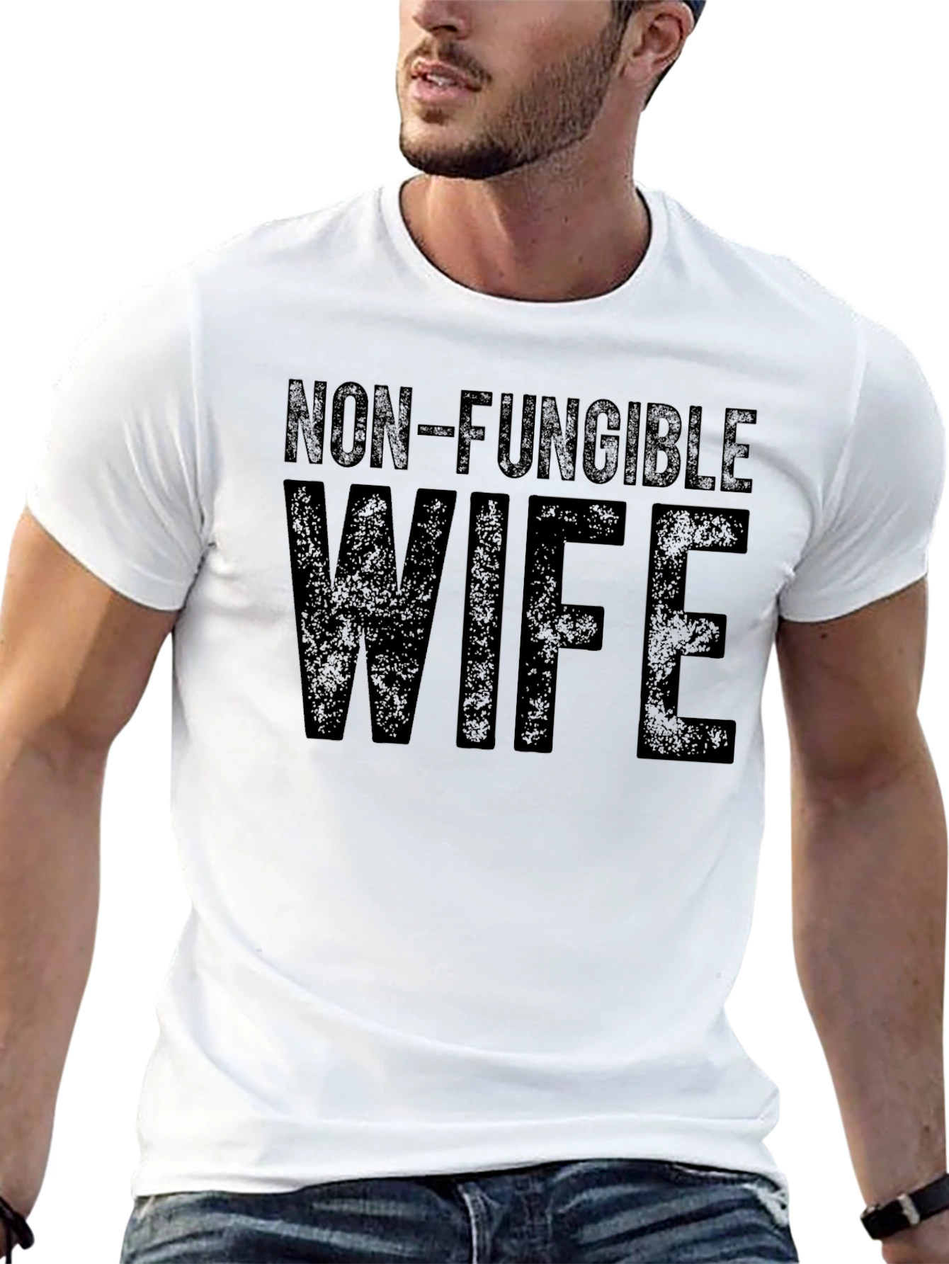 Black Non-Fungible Wife Black Graphic T-Shirt view 13