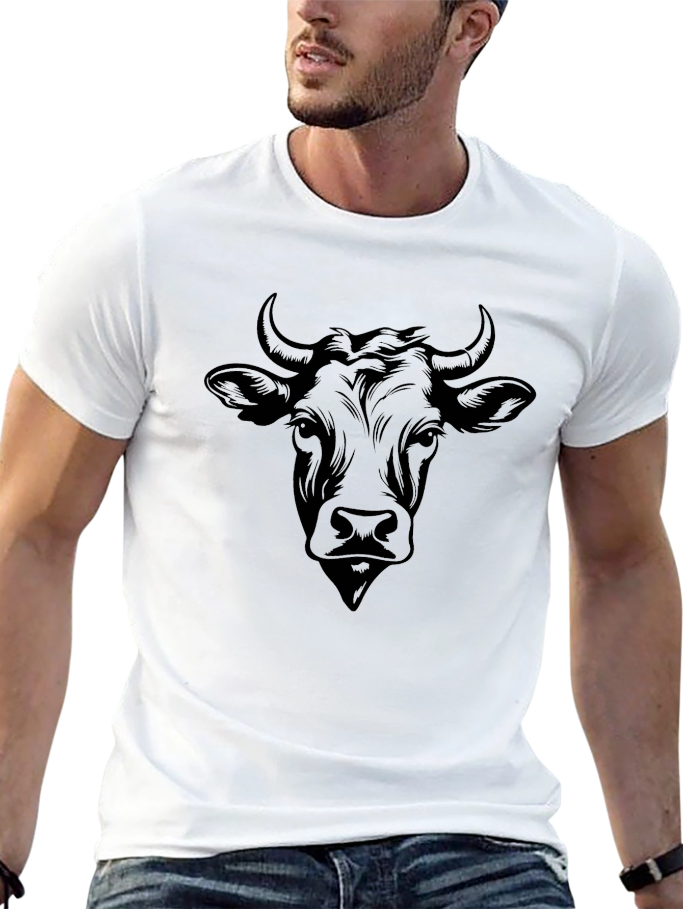 Black Black Bull Graphic Tee - Bold & Stylish view 13