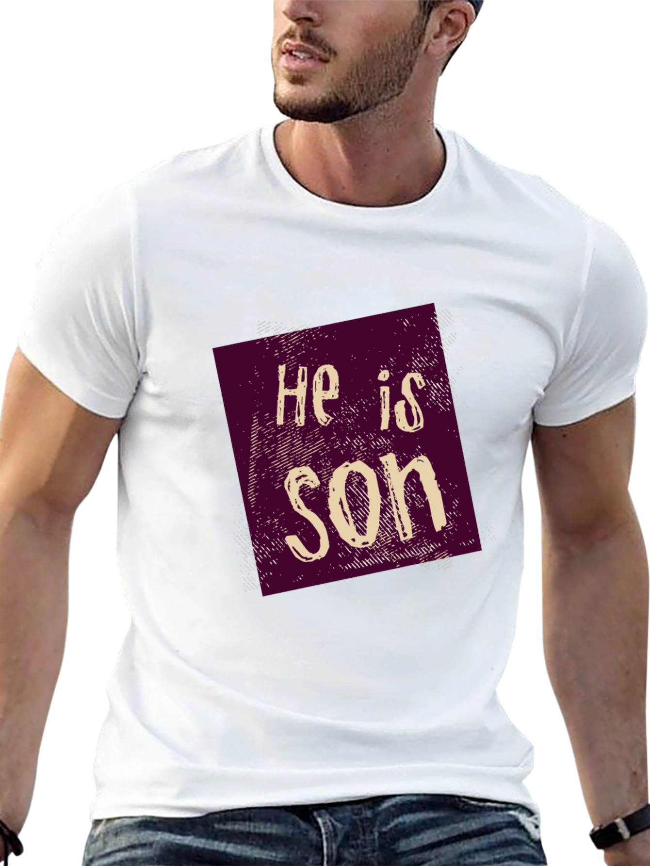 Black He is Son Graphic Tee - Casual Style view 13