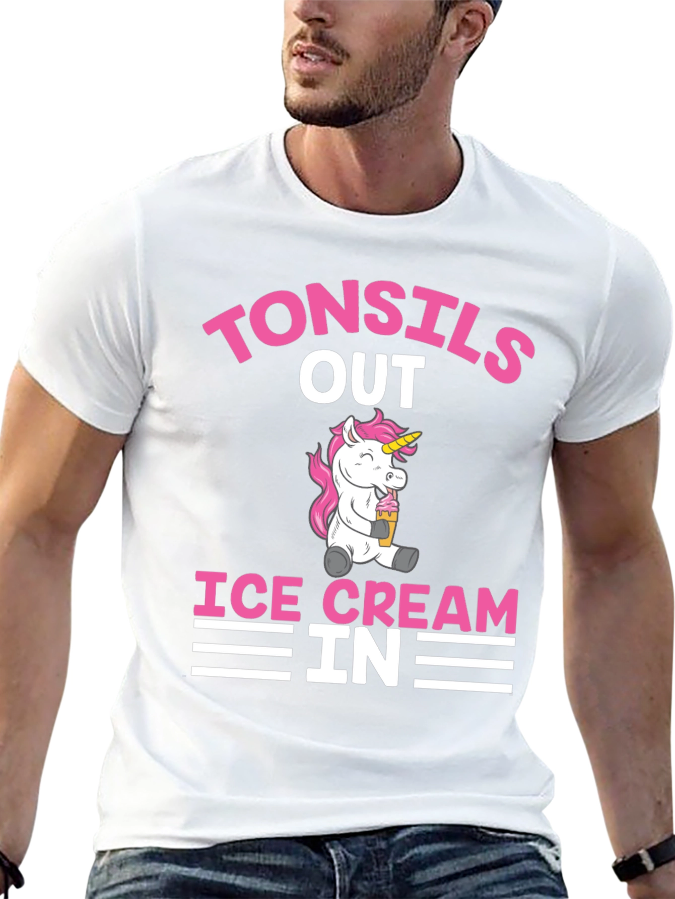 Black Tonsils Out Ice Cream In Funny Graphic Tee view 13
