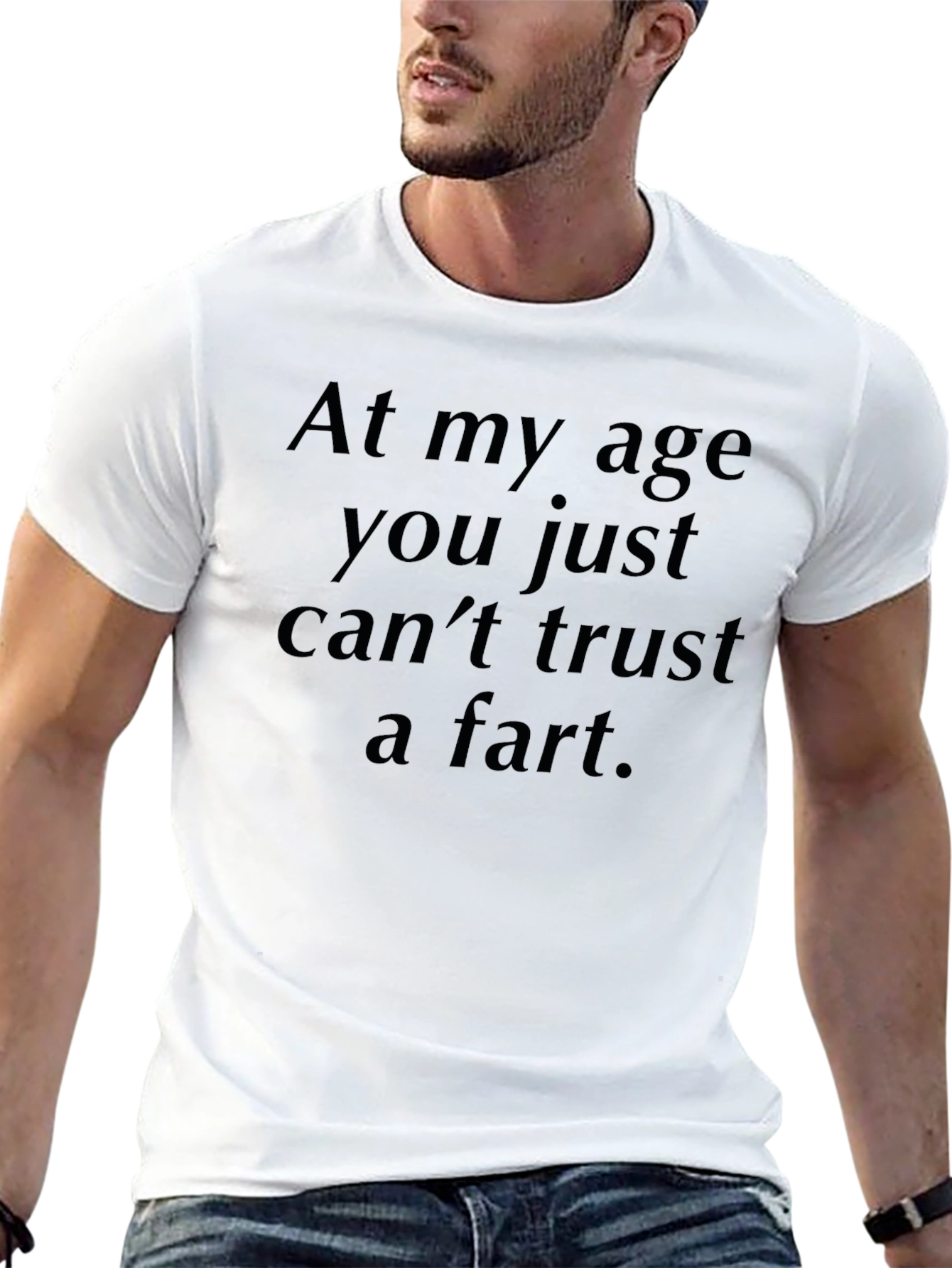 Black Funny 'Can't Trust a Fart' Graphic Tee view 13