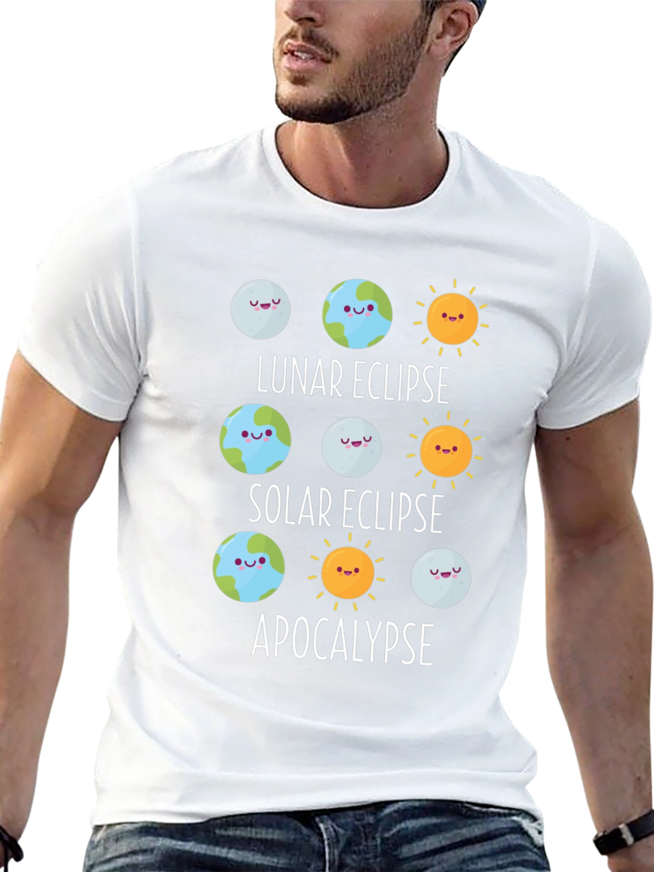 Black Eclipse & Apocalypse Graphic T-Shirt - Funny Astronomy Tee view 13