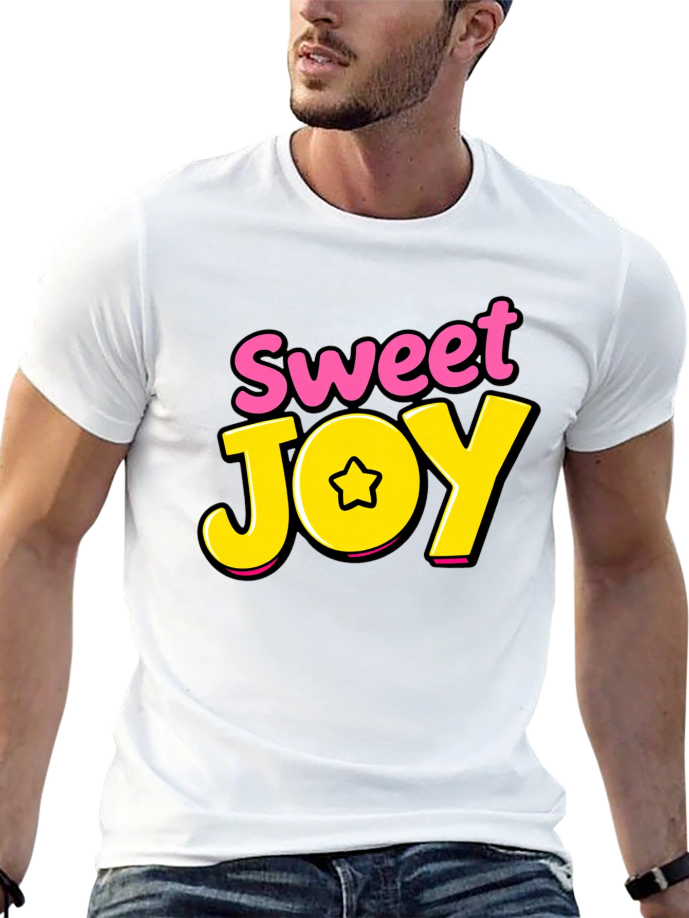 Black Sweet Joy Black Graphic Tee view 13