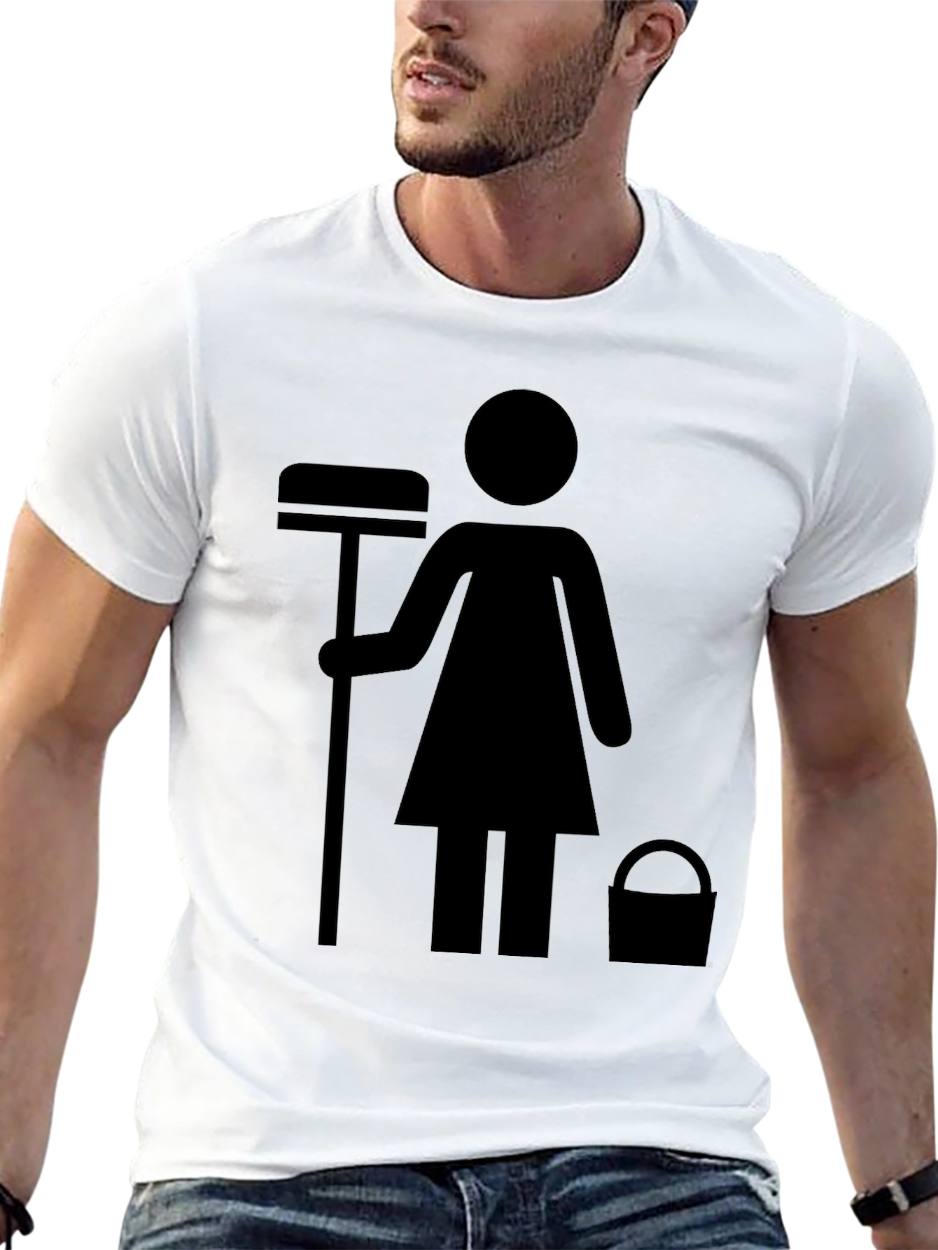 Black Maid Service T-Shirt - Funny House Cleaning Shirt view 13