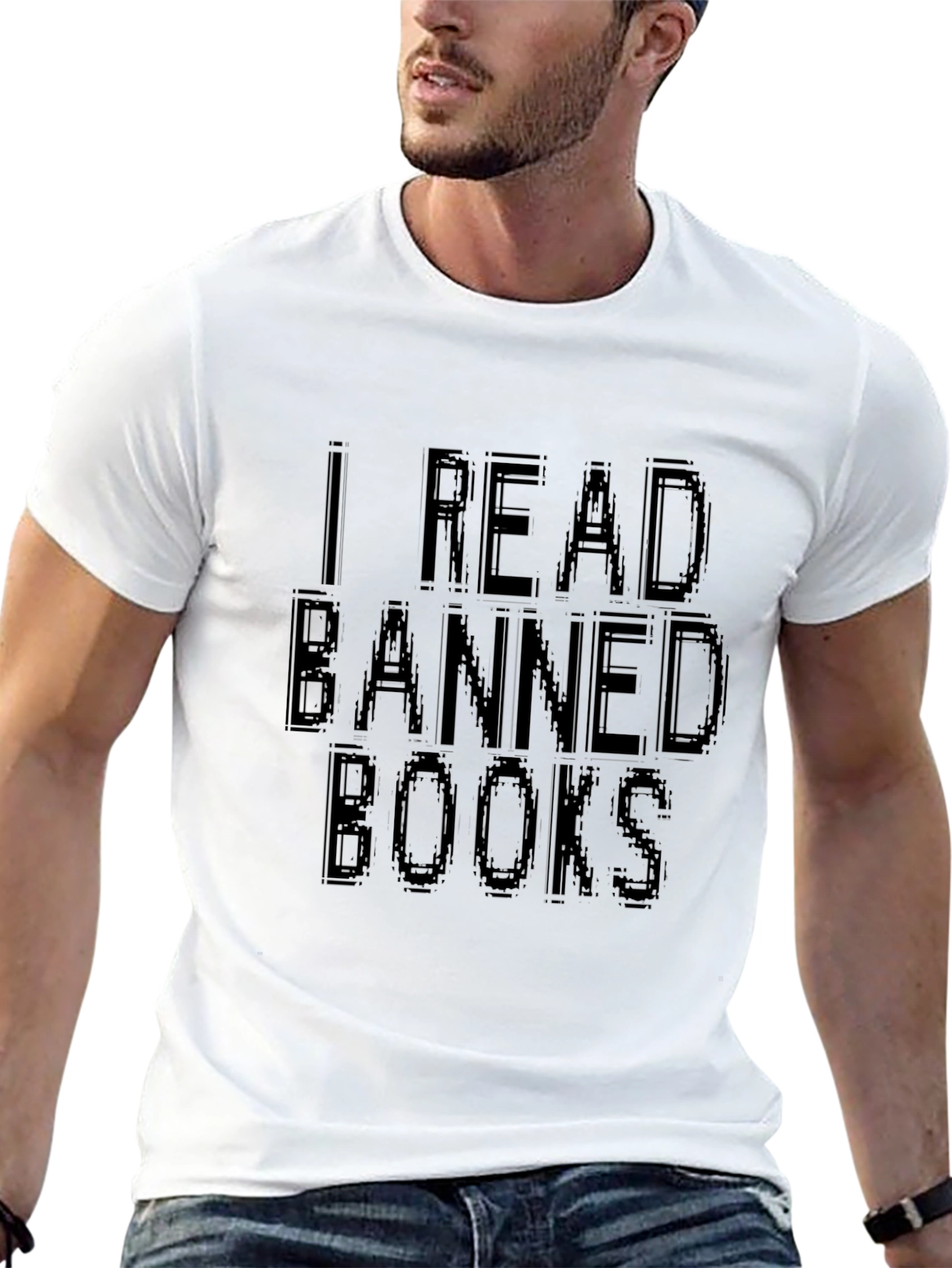 Black I Read Banned Books T-Shirt - Stand Up for Freedom view 13