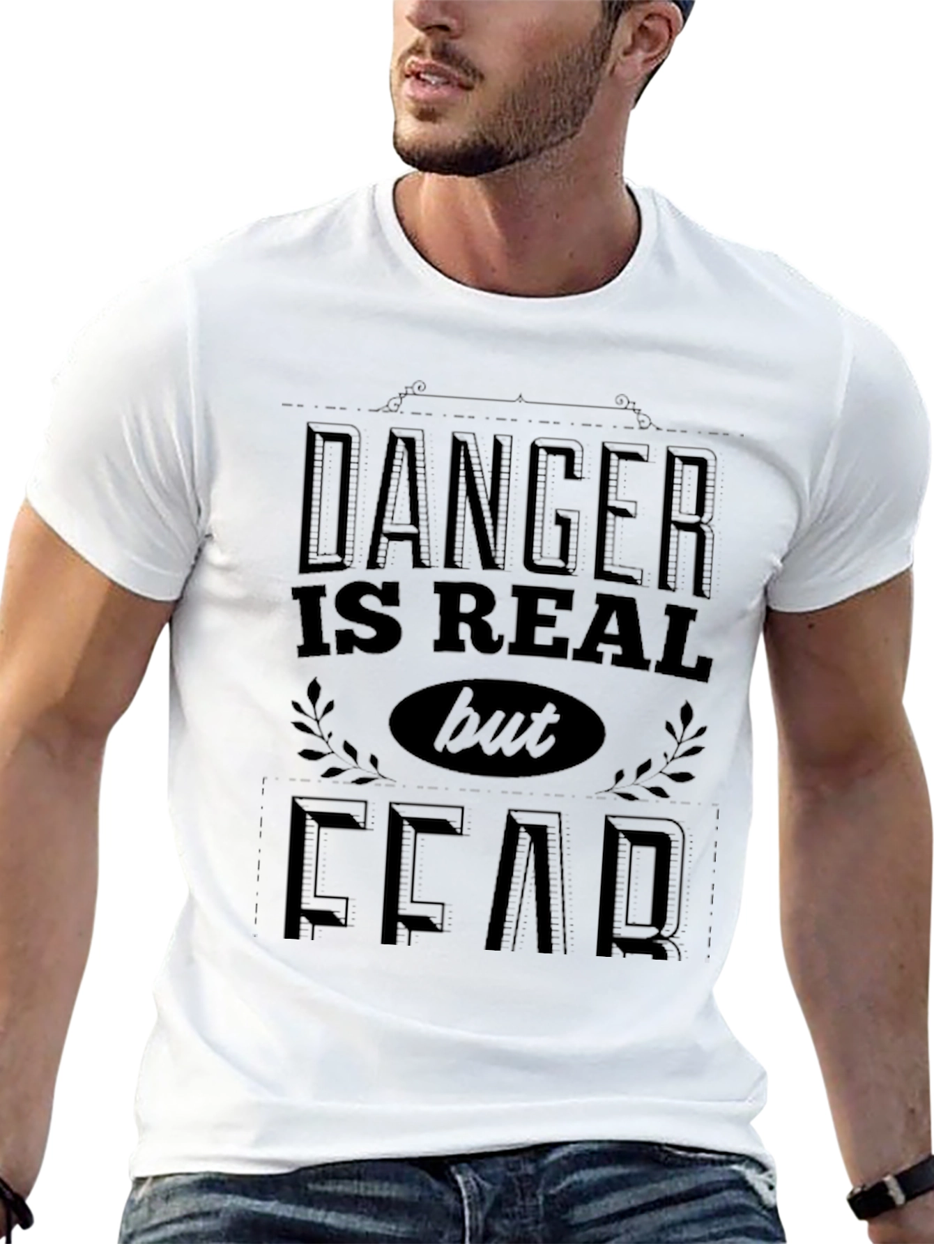 Black Danger is Real Fear T-Shirt view 13