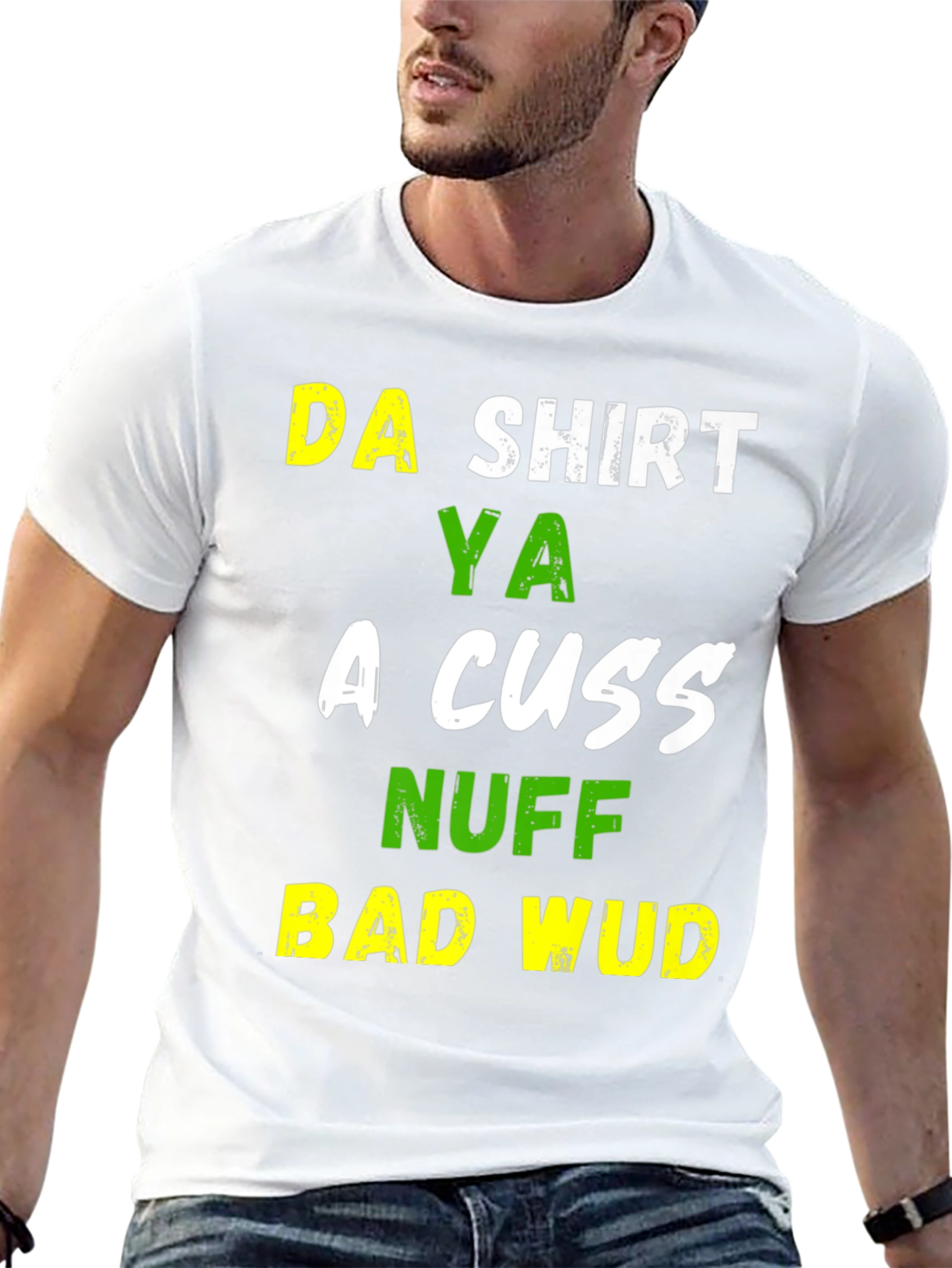Black Funny Da Shirt Ya A Cuss T-Shirt view 13