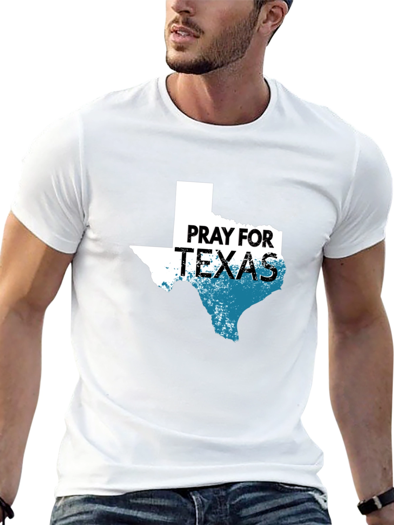 Black Pray for Texas Graphic Tee view 13