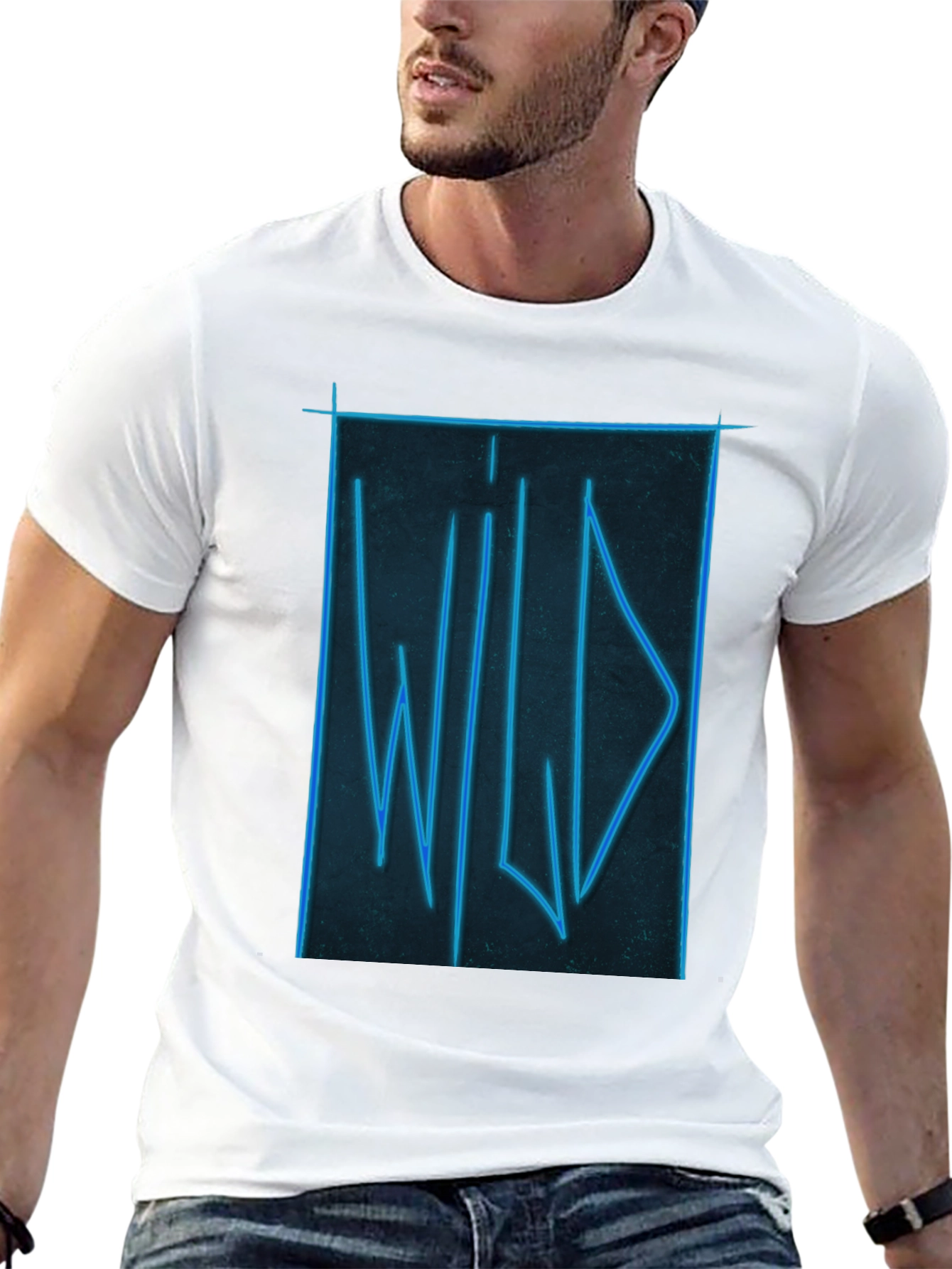 Black Wild Neon Graphic Tee - Soft Cotton view 13