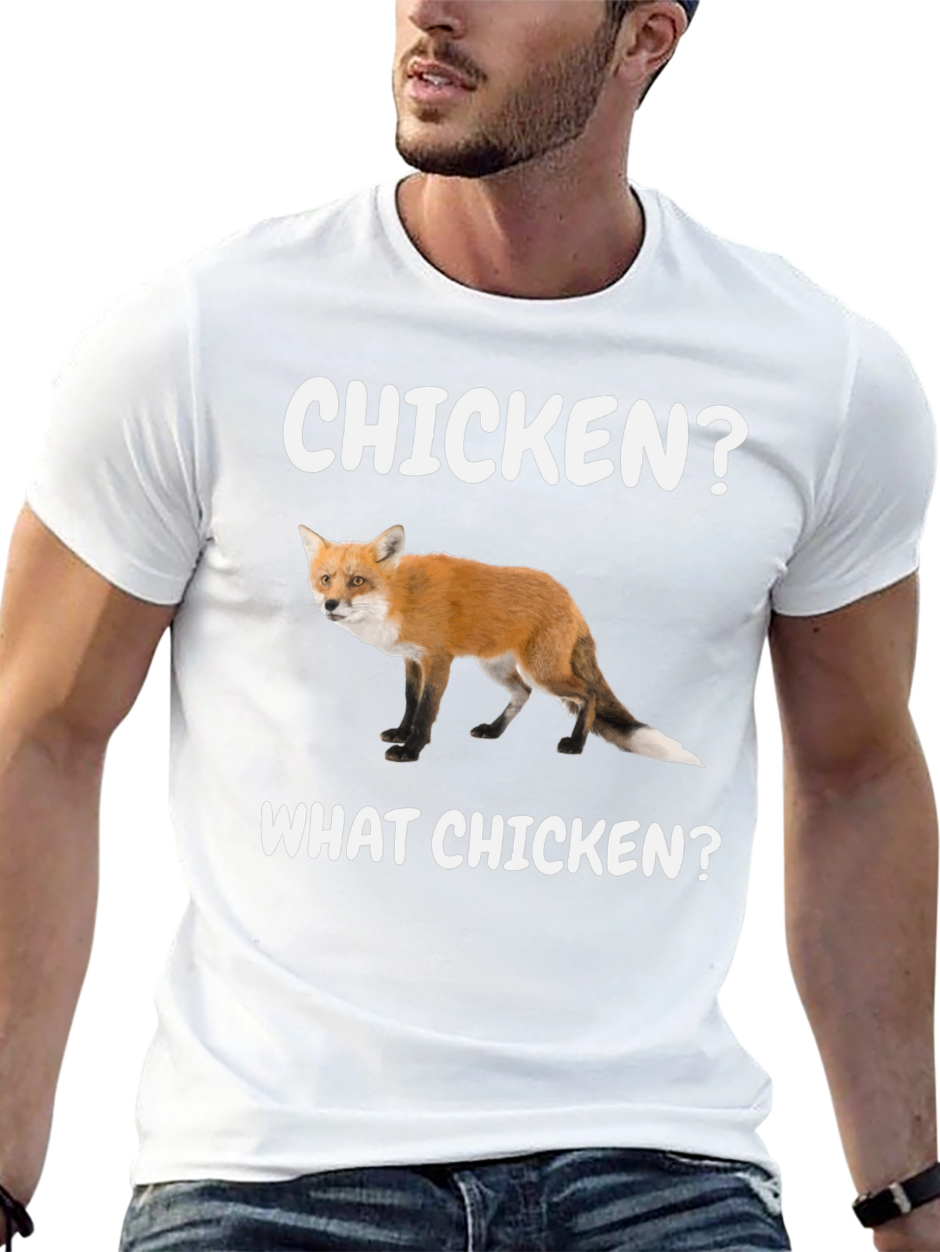 Black Chicken? What Chicken? Fox Graphic Tee view 13