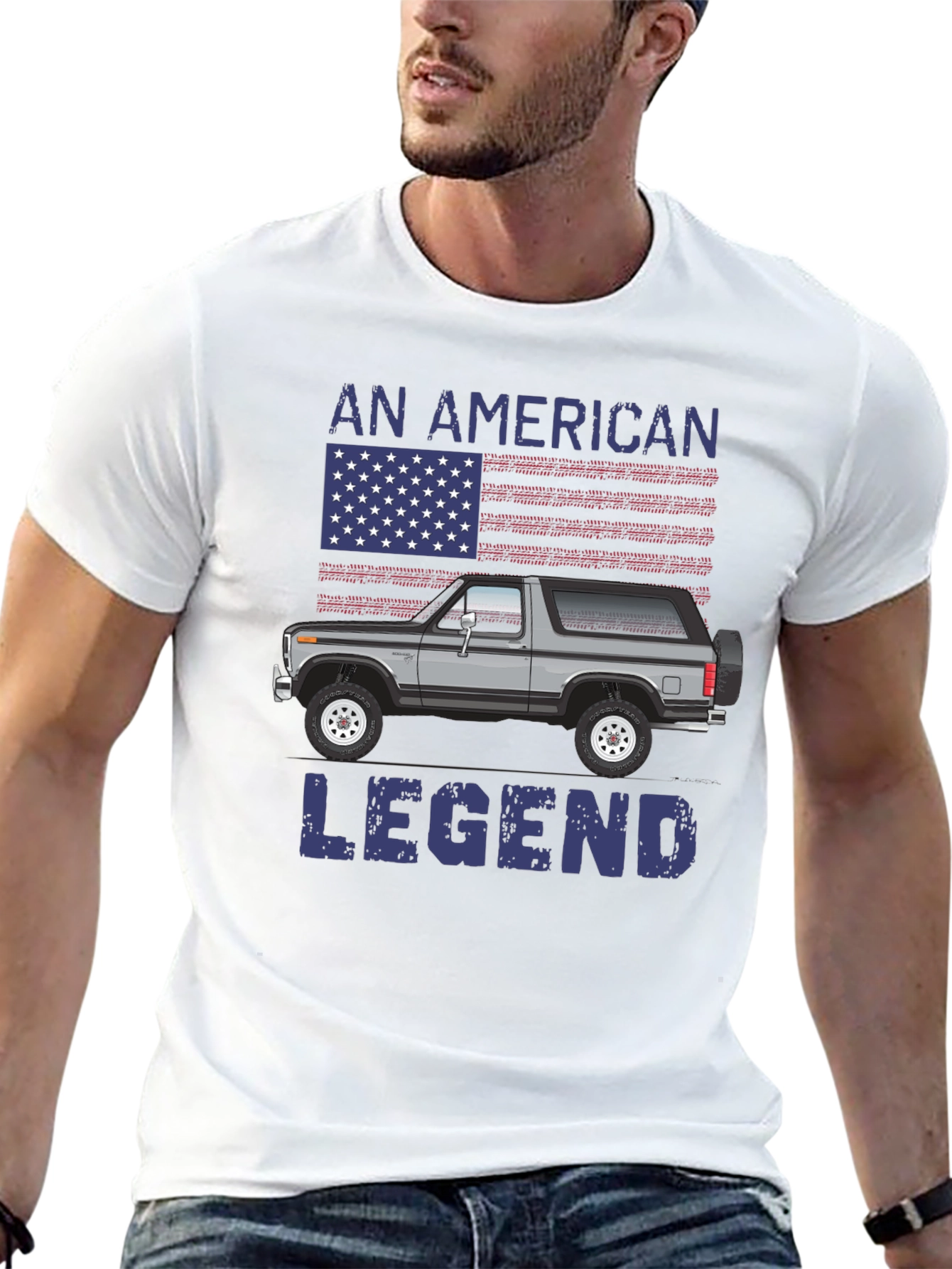 Black American Legend Truck T-Shirt view 13