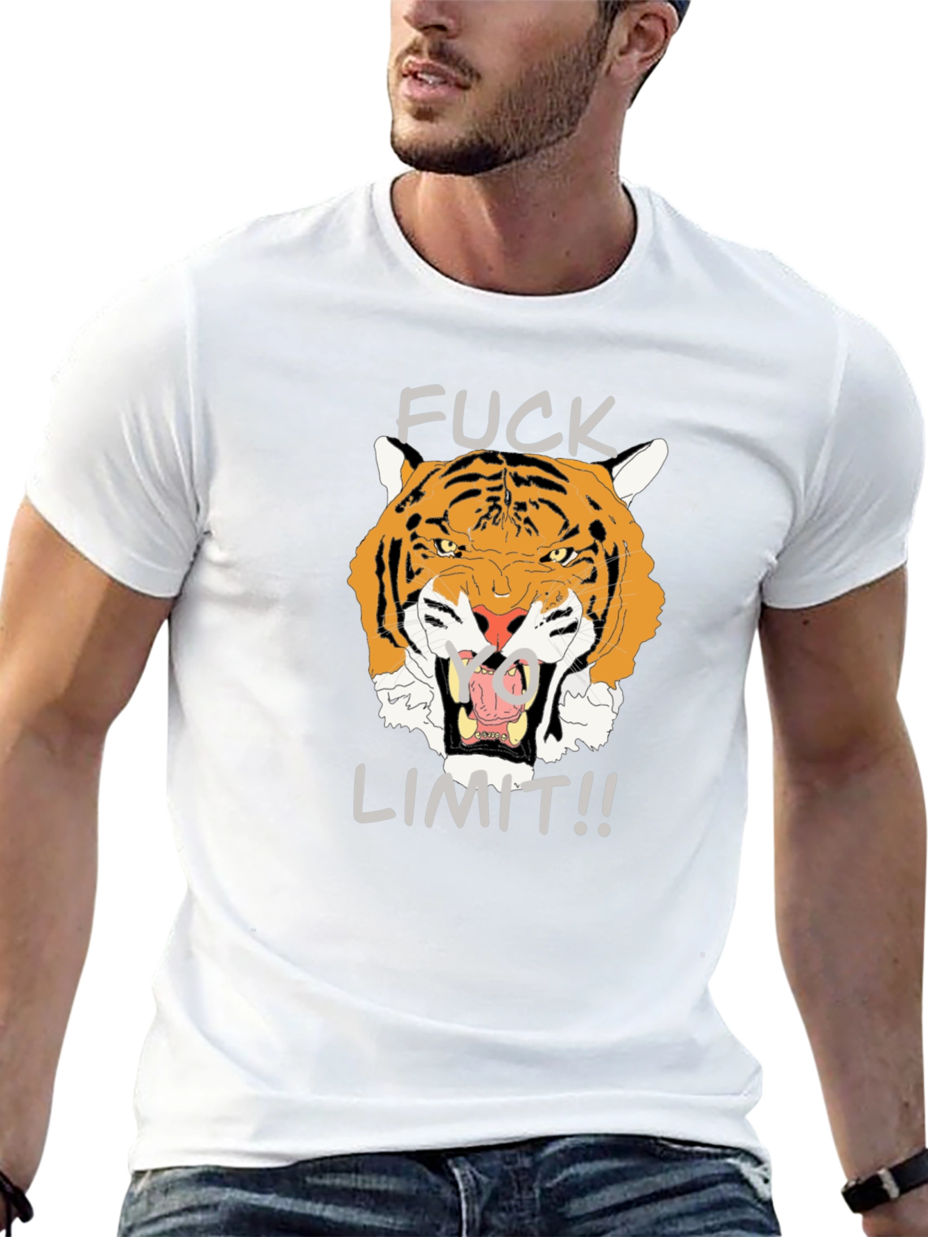 Black Tiger Graphic T-Shirt - Fuck Limit view 13