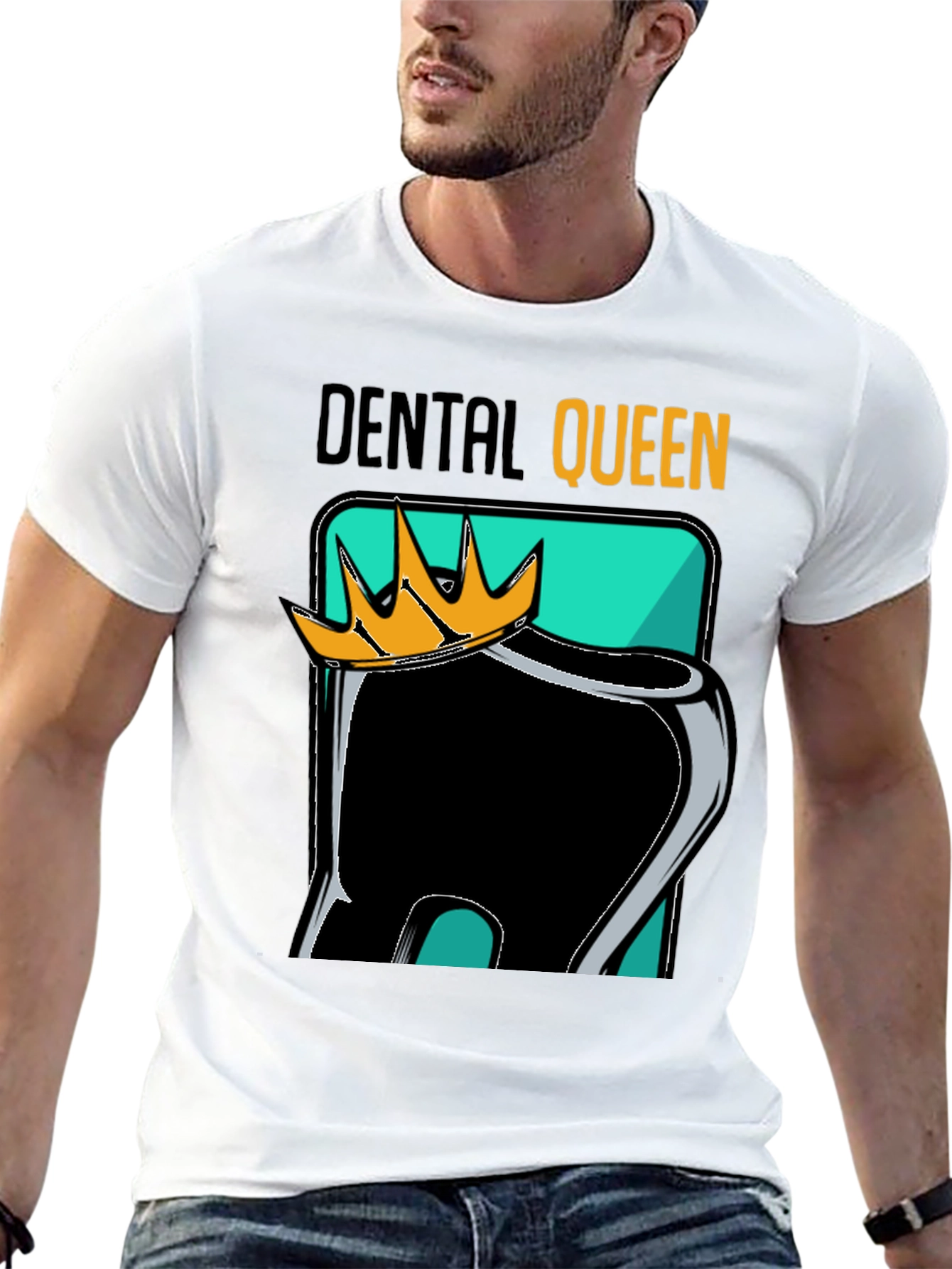 Black Dental Queen Black Graphic Tee view 13