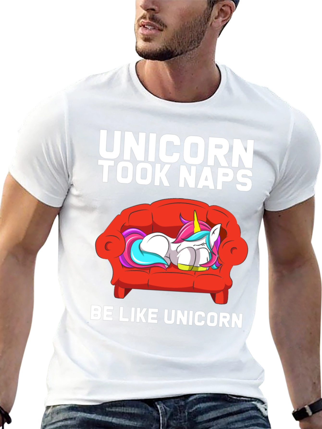 Black Unicorn Took Naps T-Shirt view 13