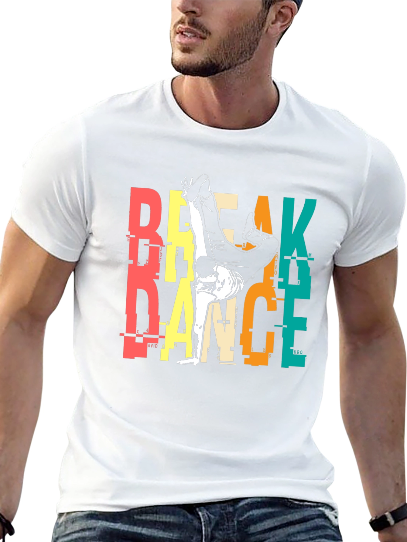 Black Breakdance Graphic Print Tee - Urban Style view 13