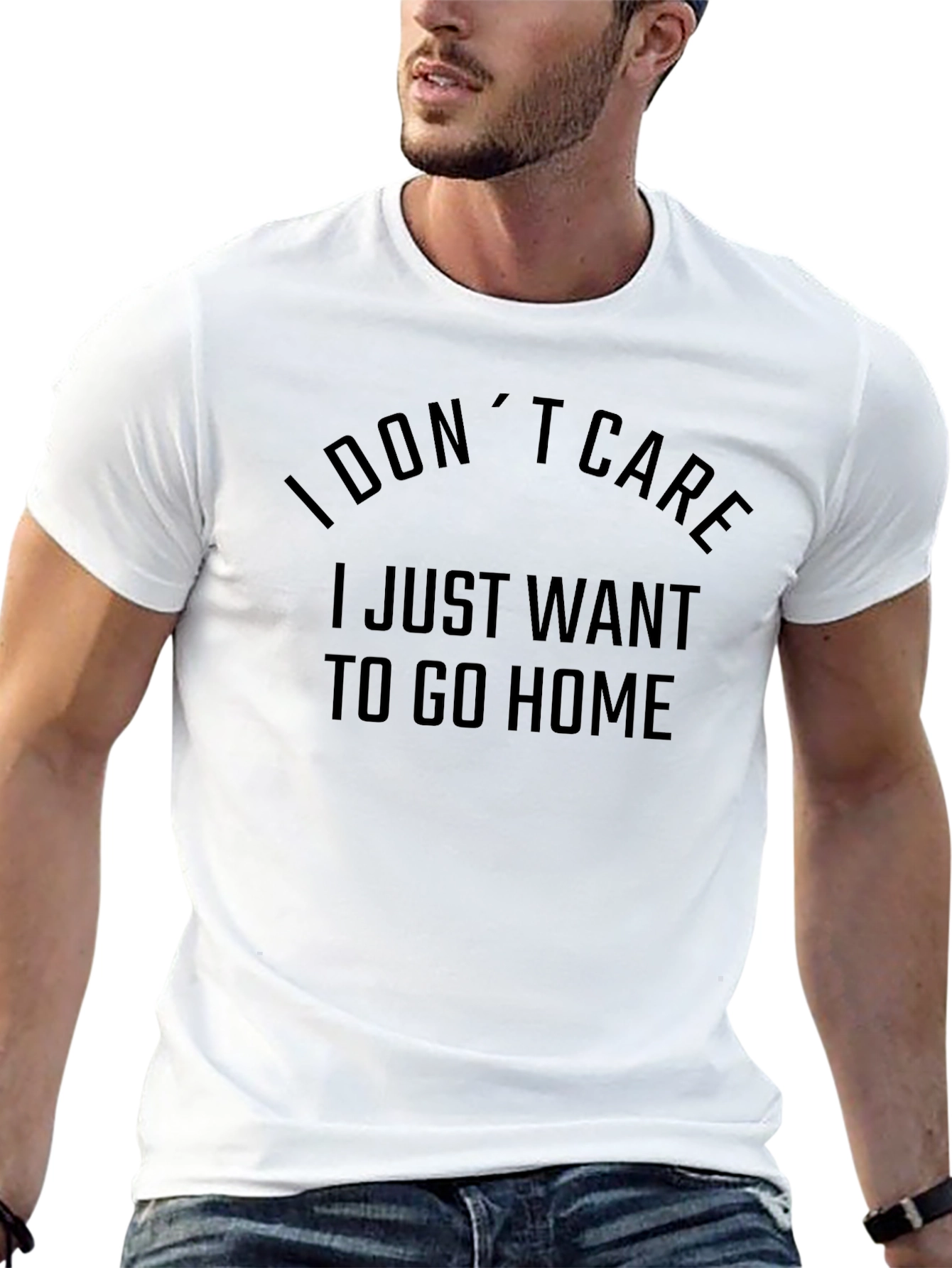 Black I Don't Care - Graphic Tee view 13