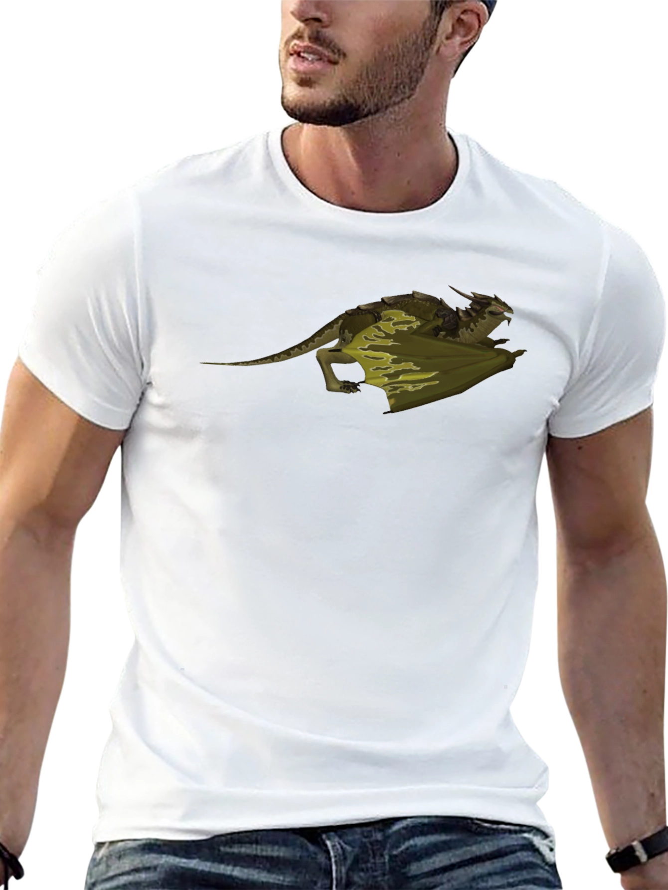 Black Dragon Camo Graphic T-Shirt | Black view 13